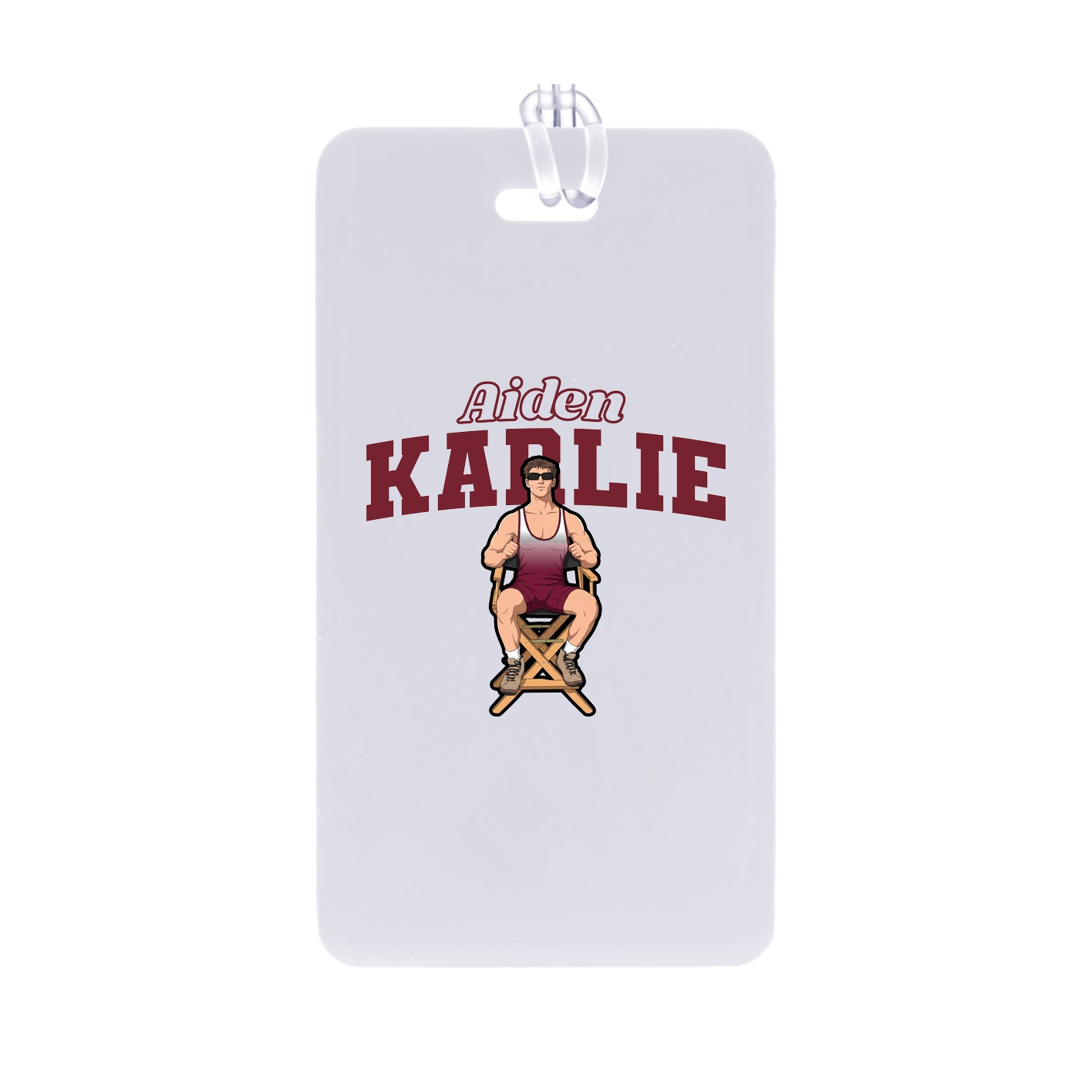 Bag Tag — Name Arch in Classic