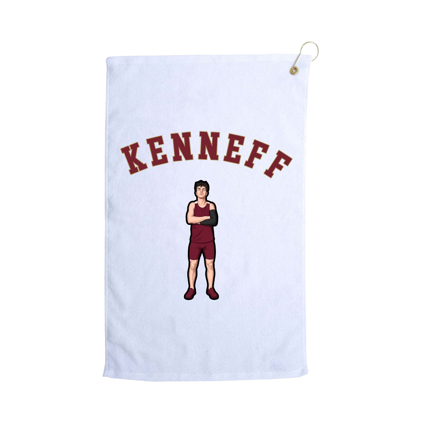 Golf Towel — Shirsey Arch in White
