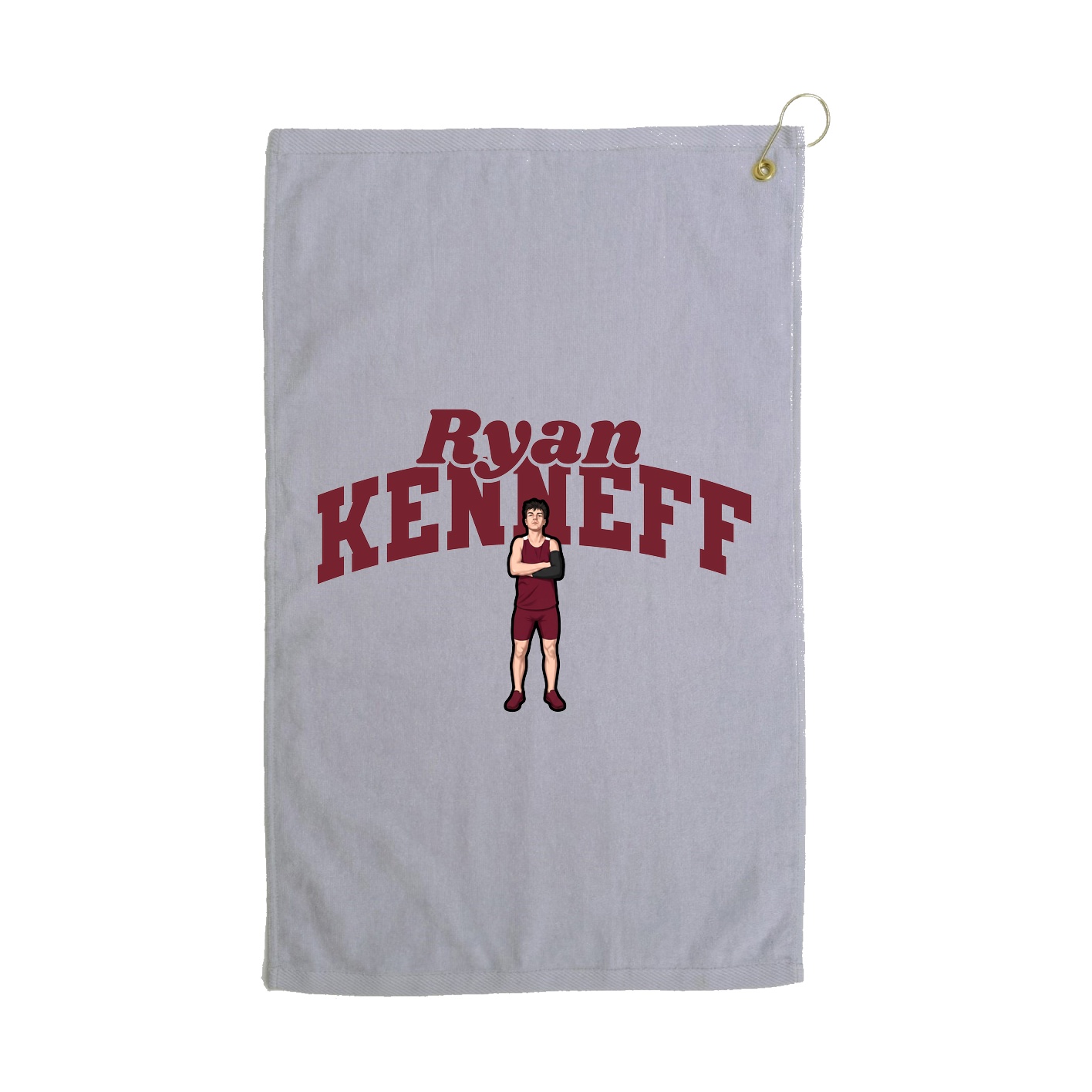 Golf Towel — Signature Arch in Grey