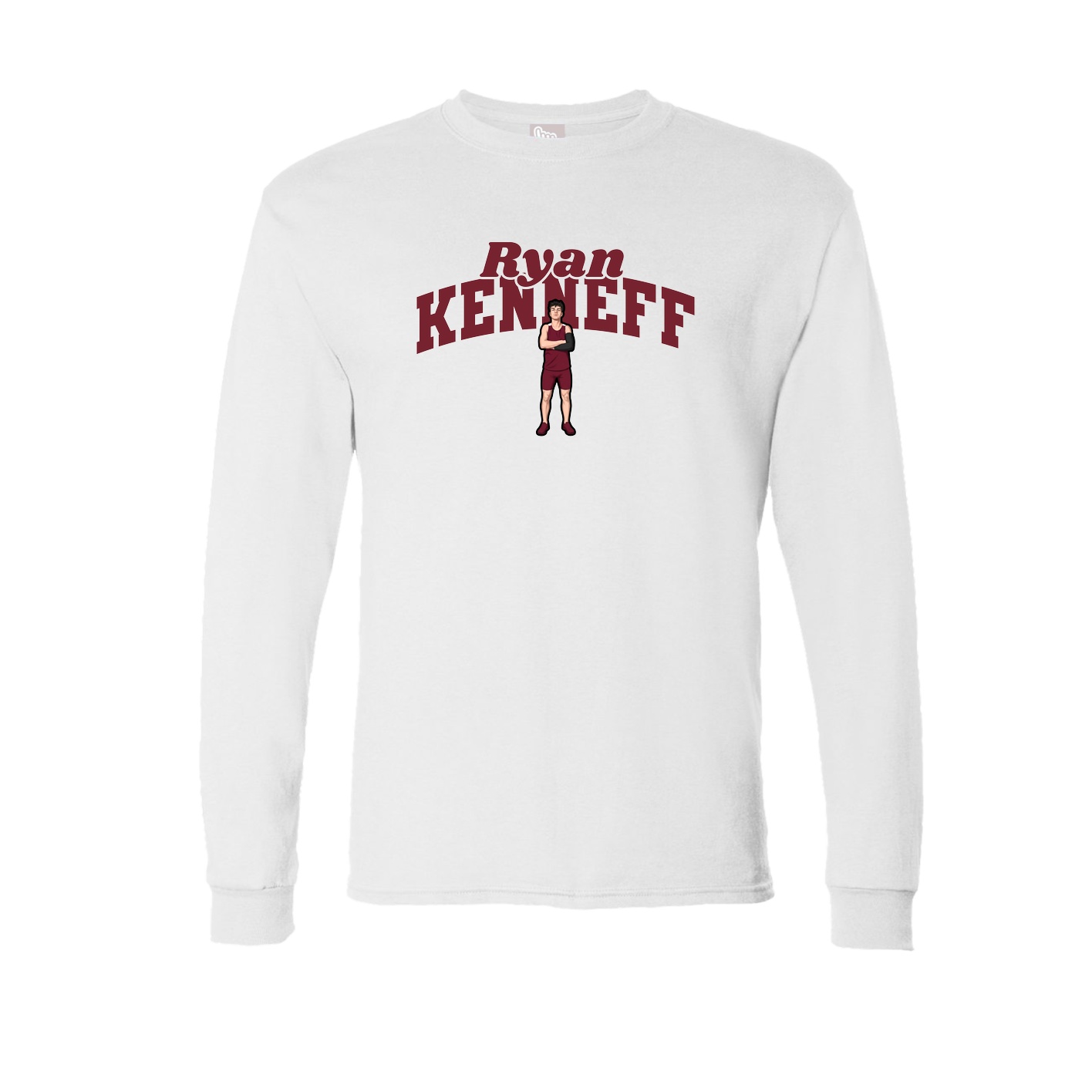 Long Sleeve Tee — Signature Arch in White