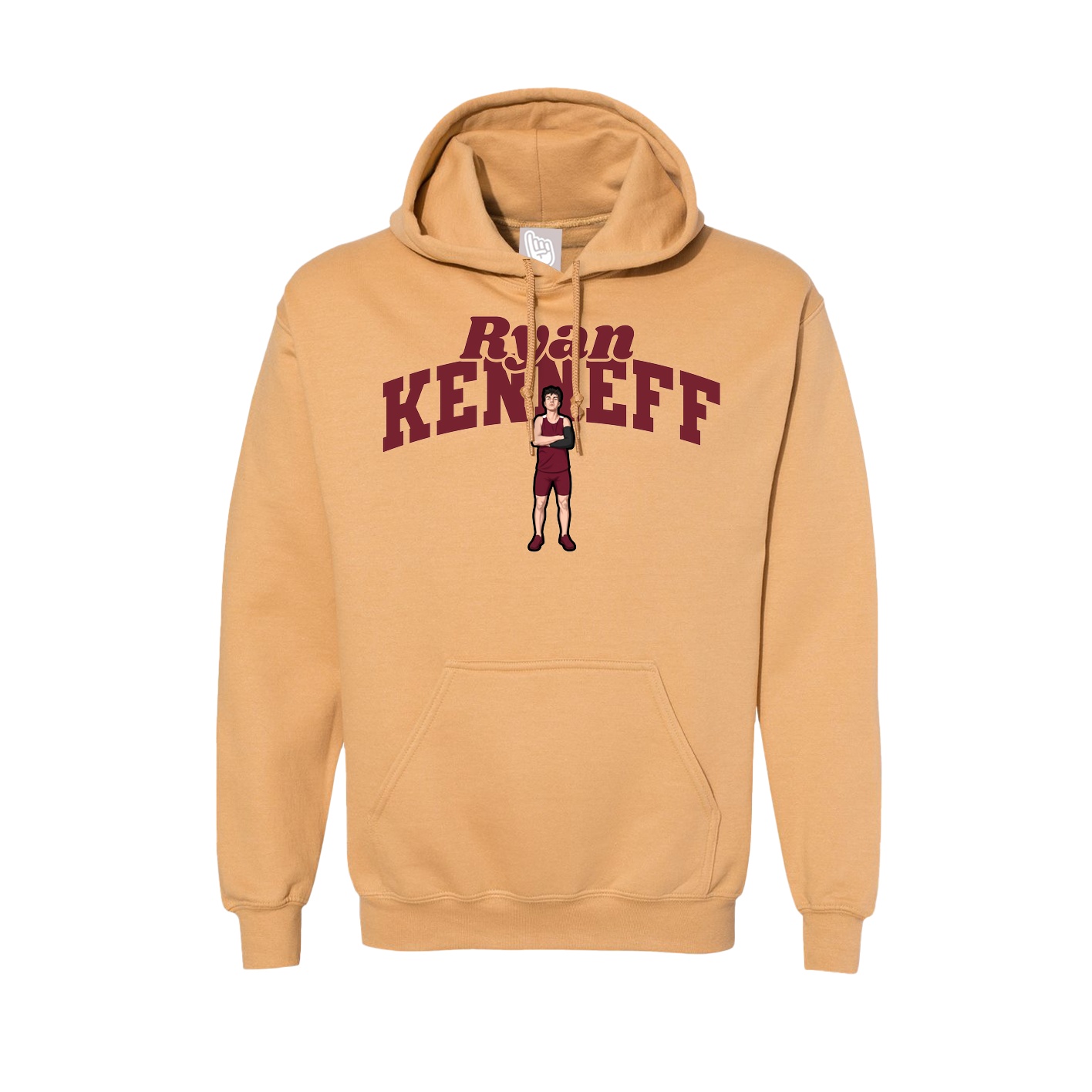 Hoodie — Signature Arch in Vegas Gold