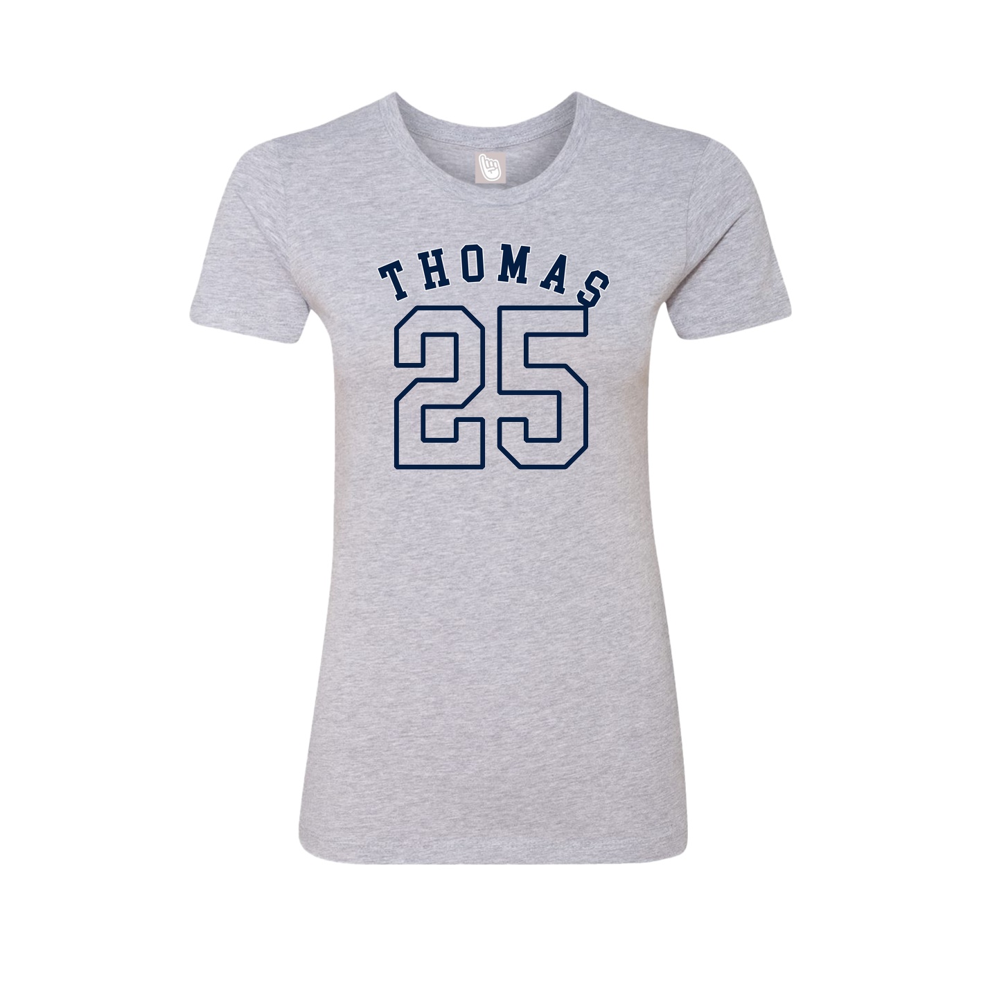 Fitted Women's Tee — Shirsey Arch in Grey
