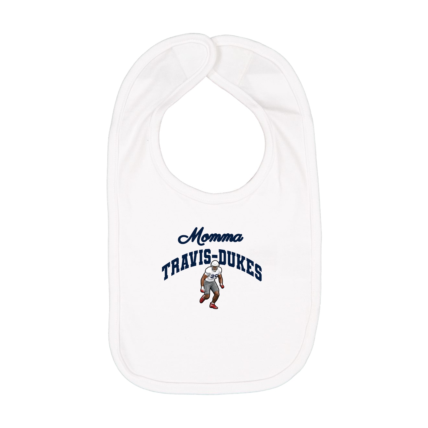 Infant Bib — Mothers Day Arch in White