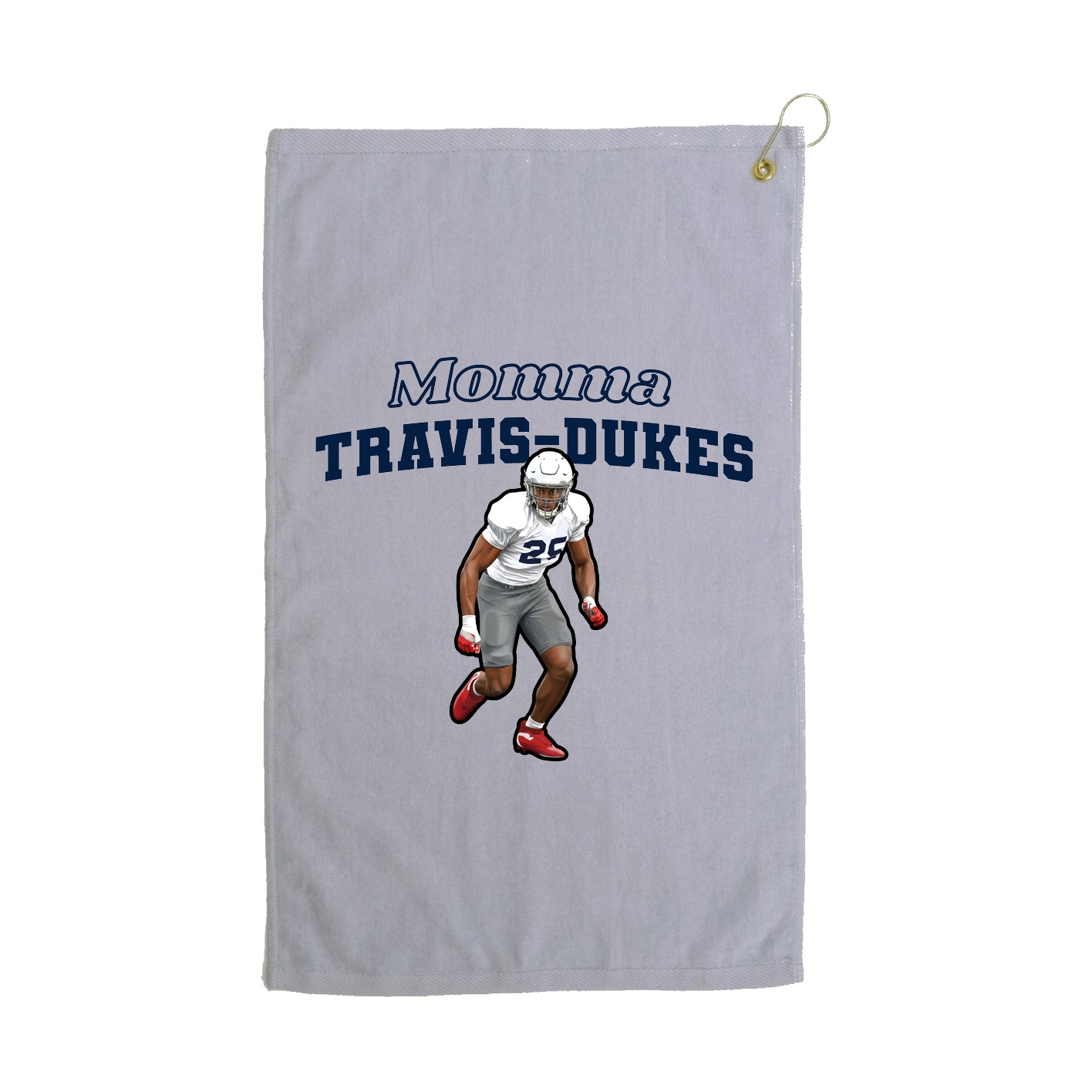 Golf Towel — Mothers Day Block in Grey