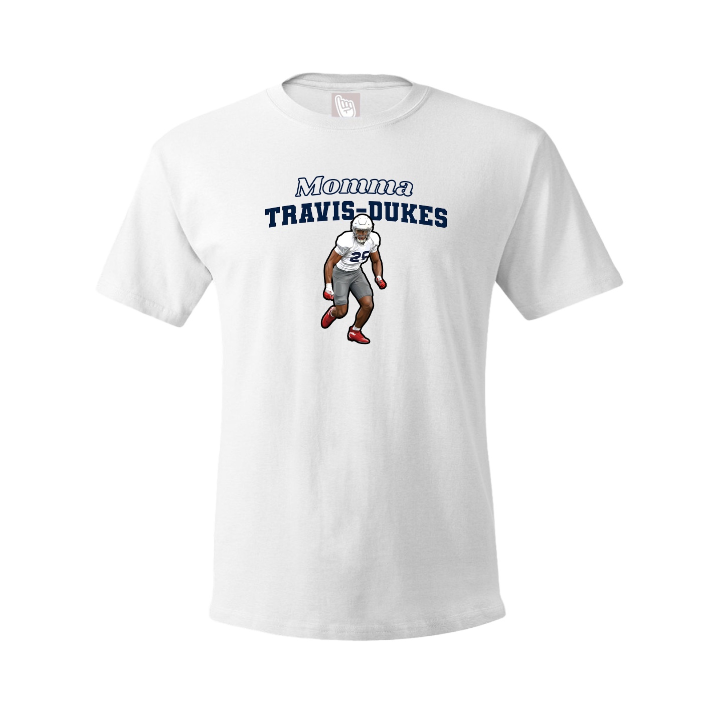 Youth Tee — Mothers Day Block in White