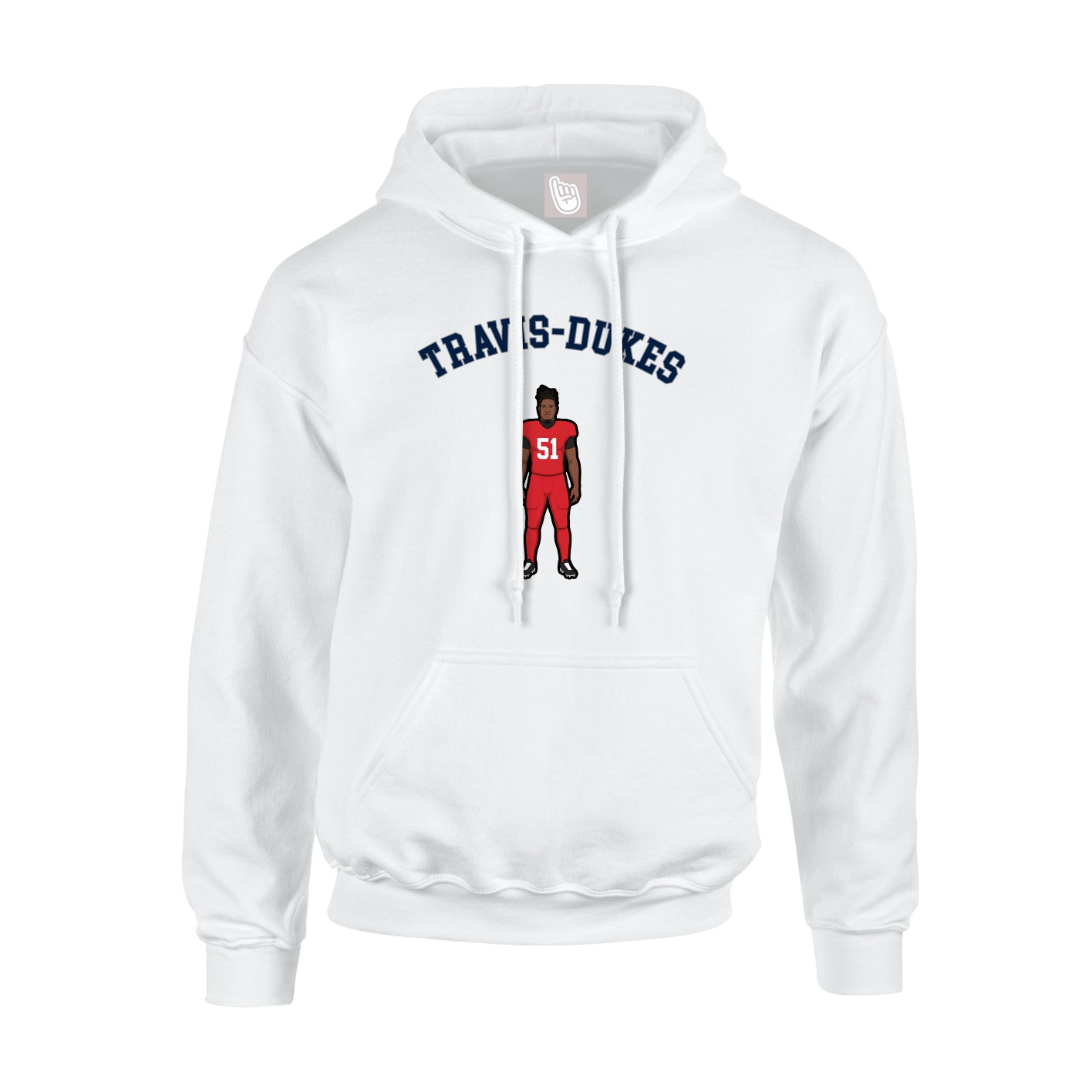 Youth Hoodie — Shirsey Arch in White