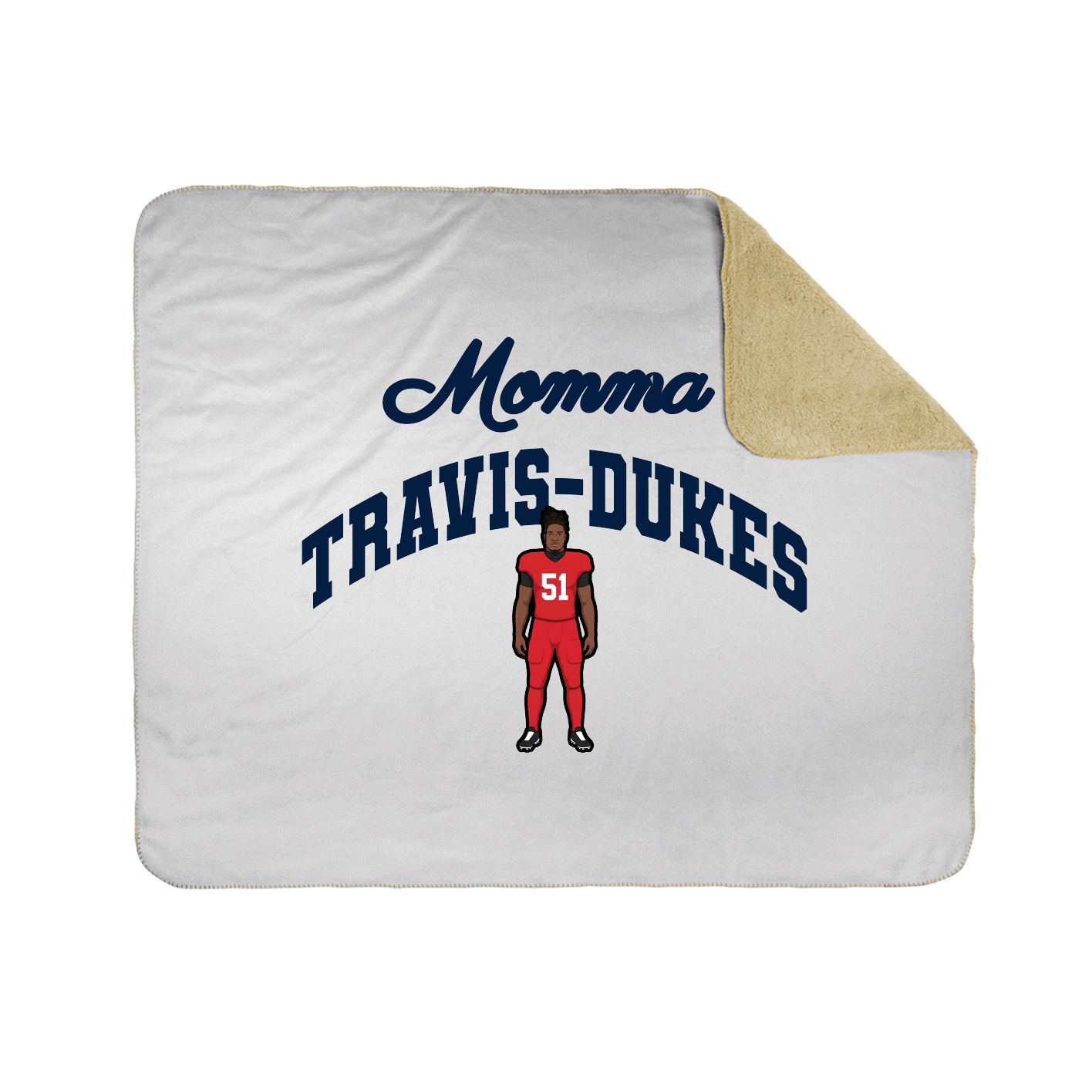 Throw Blanket — Mothers Day Arch in White