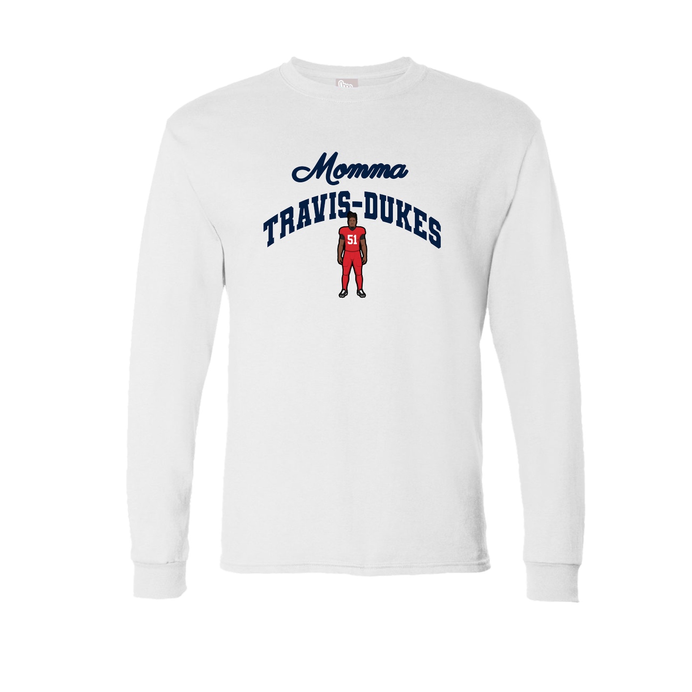 Long Sleeve Tee — Mothers Day Arch in White