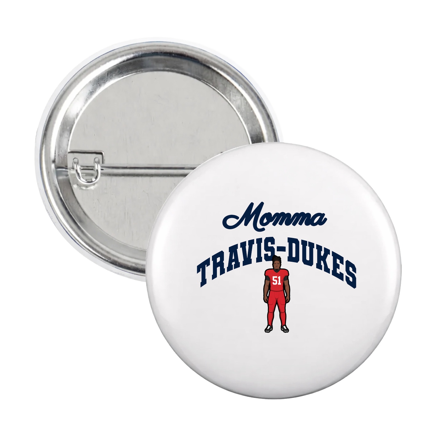 Game Day Button — Mothers Day Arch in White
