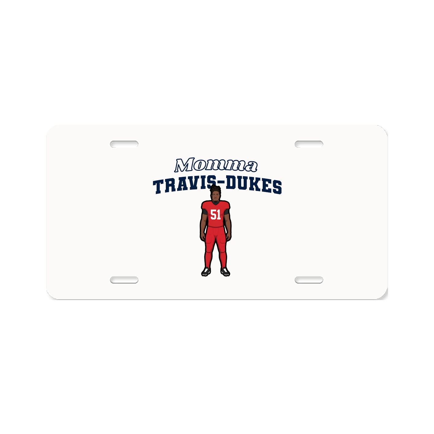 License Plate — Mothers Day Block in Classic