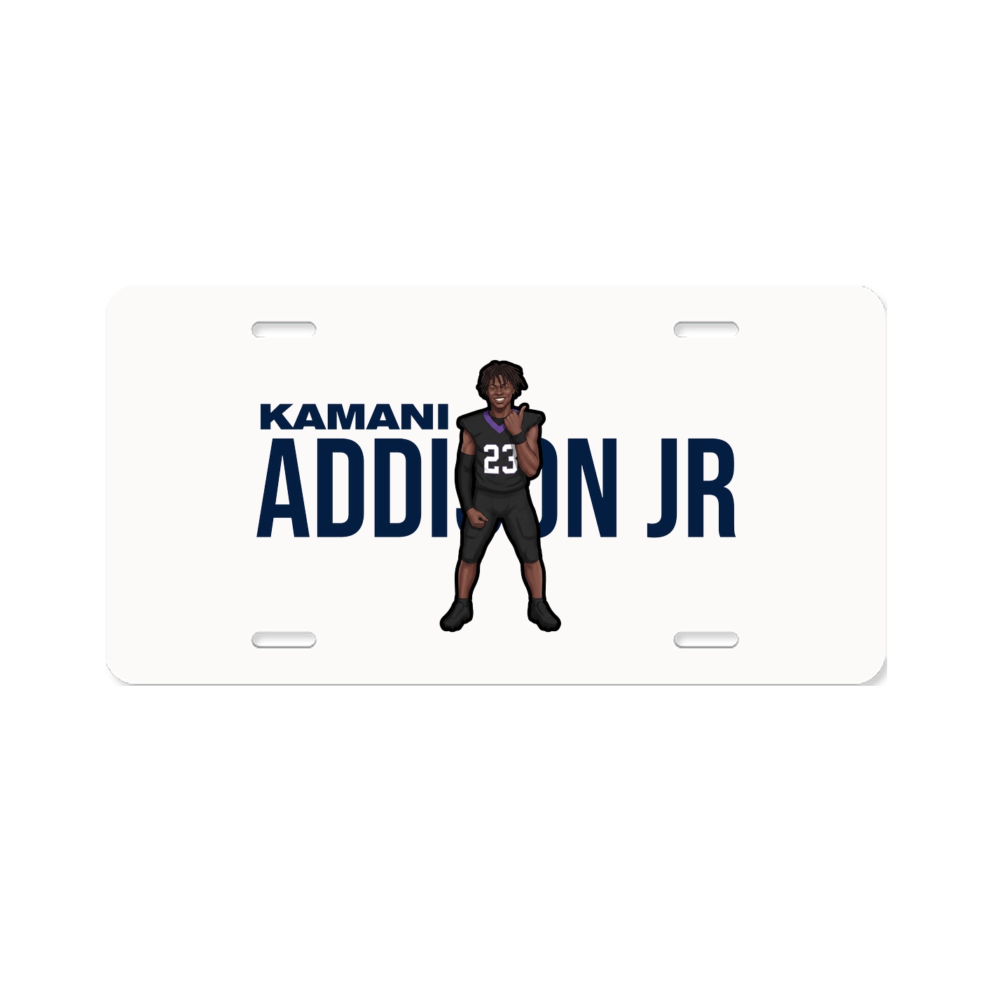 License Plate — Player Name in Classic