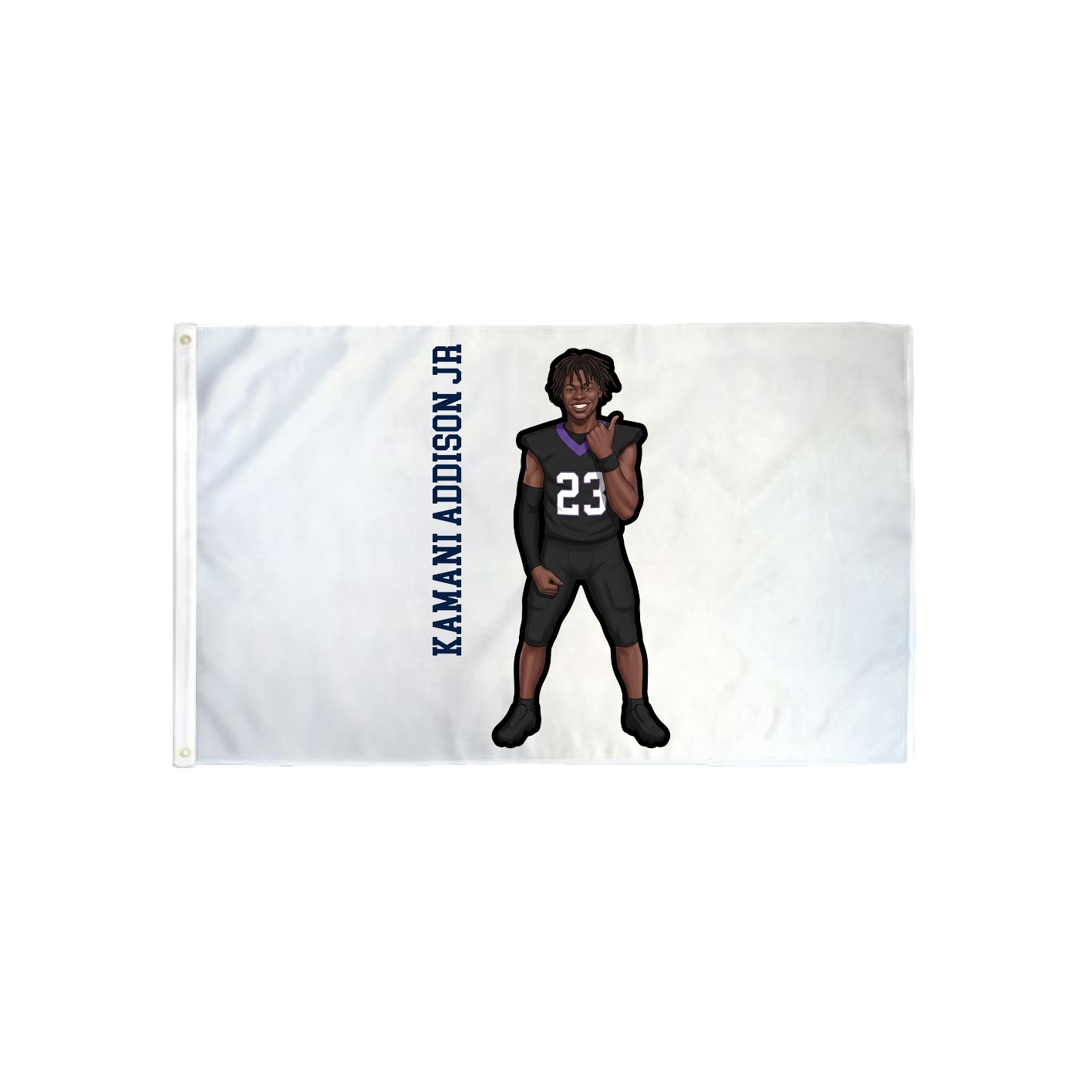 3x5 Flag — Name Vertical in Classic