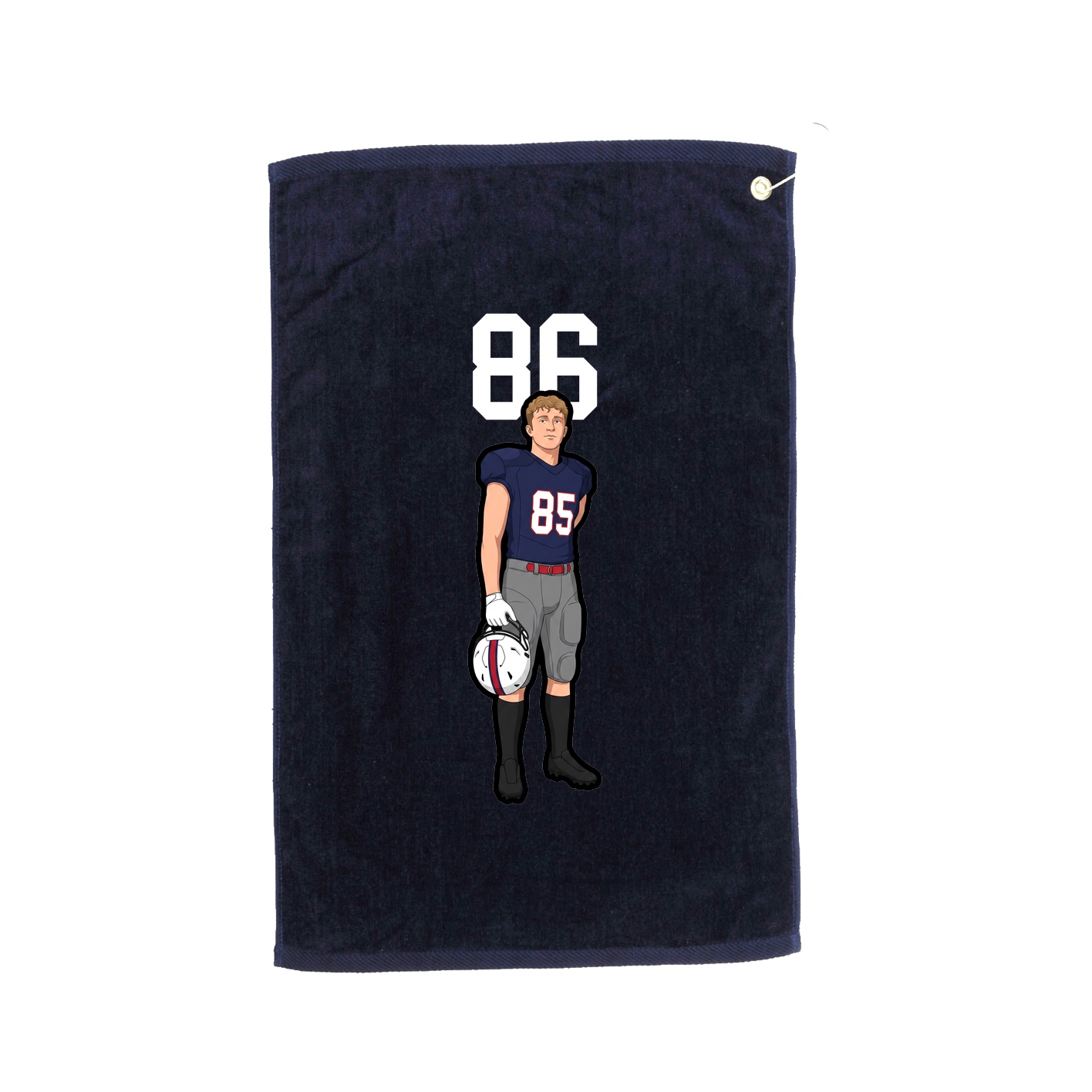 Golf Towel — Number Top in Navy
