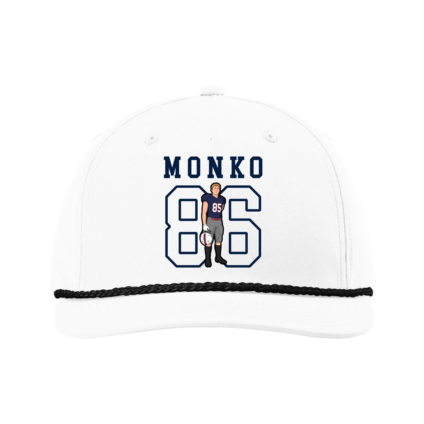 Five-Panel Classic Rope Cap — Shirsey in White