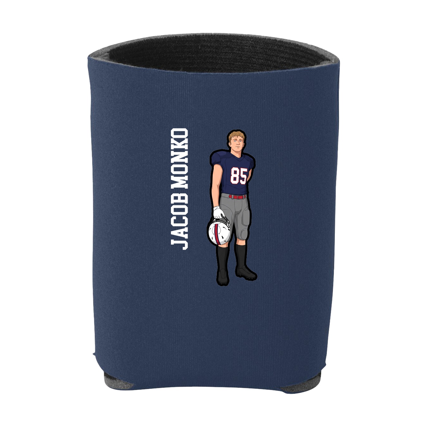 Can Holder — Name Vertical in Navy