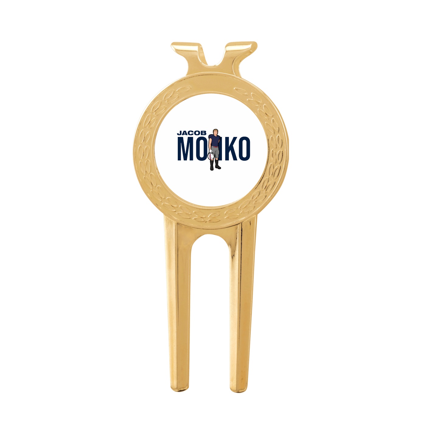 Divot Tool with Ball Marker — Player Name in Classic