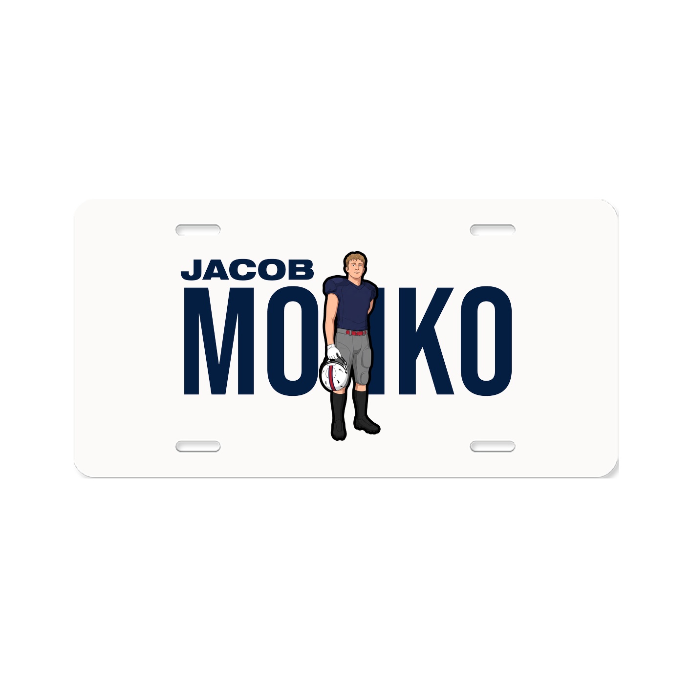 License Plate — Player Name in Classic