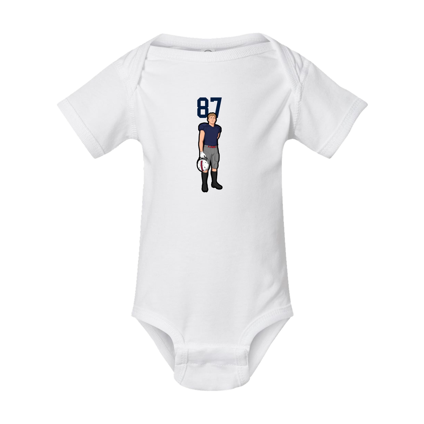 Baby Onesie — Number Top in White