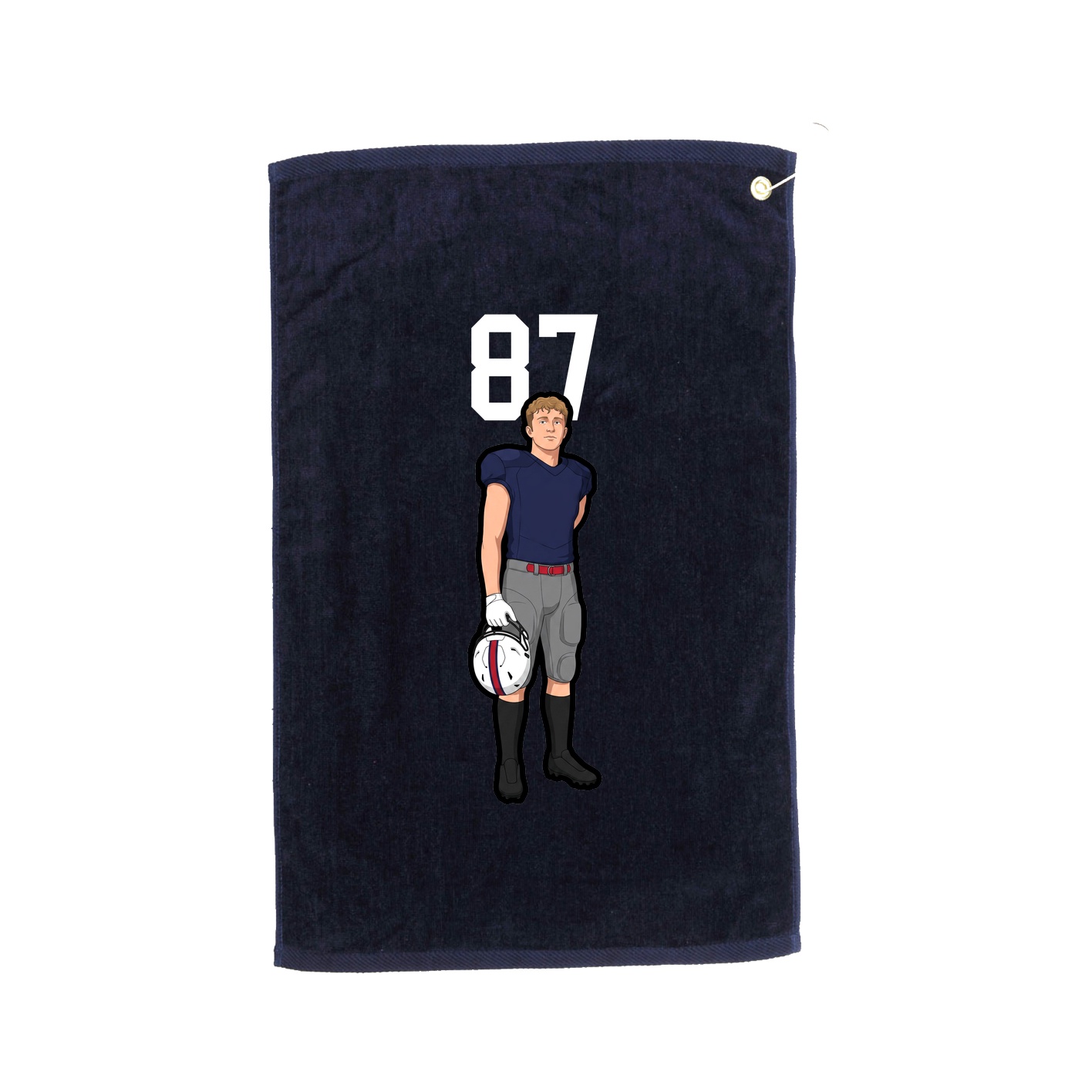 Golf Towel — Number Top in Navy