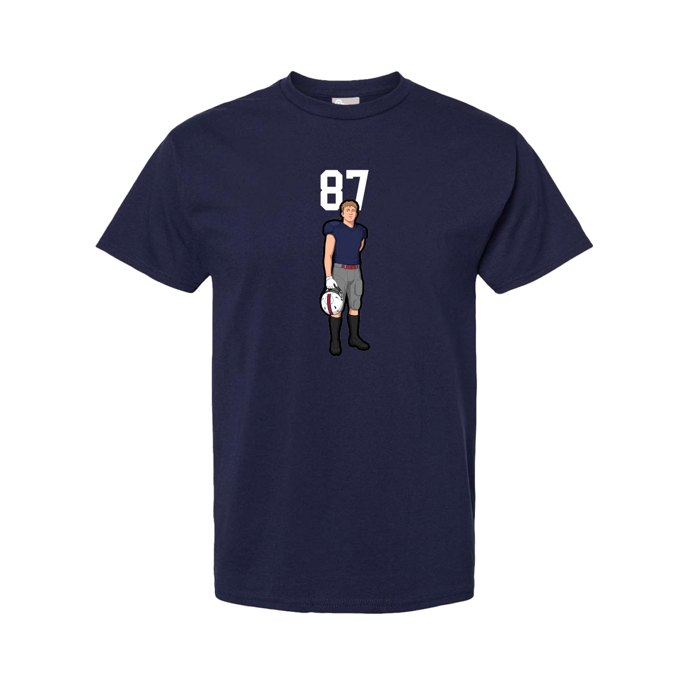 Youth Tee — Number Top in Navy