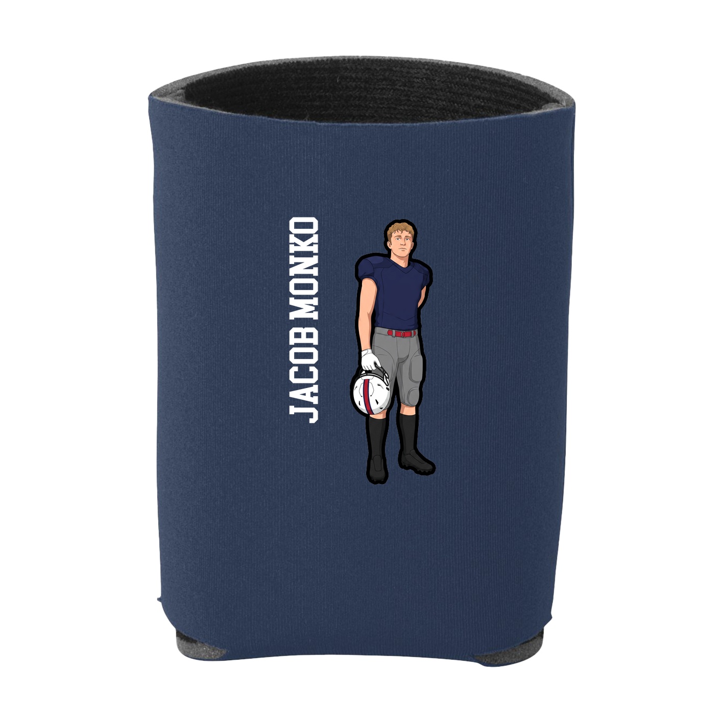 Can Holder — Name Vertical in Navy