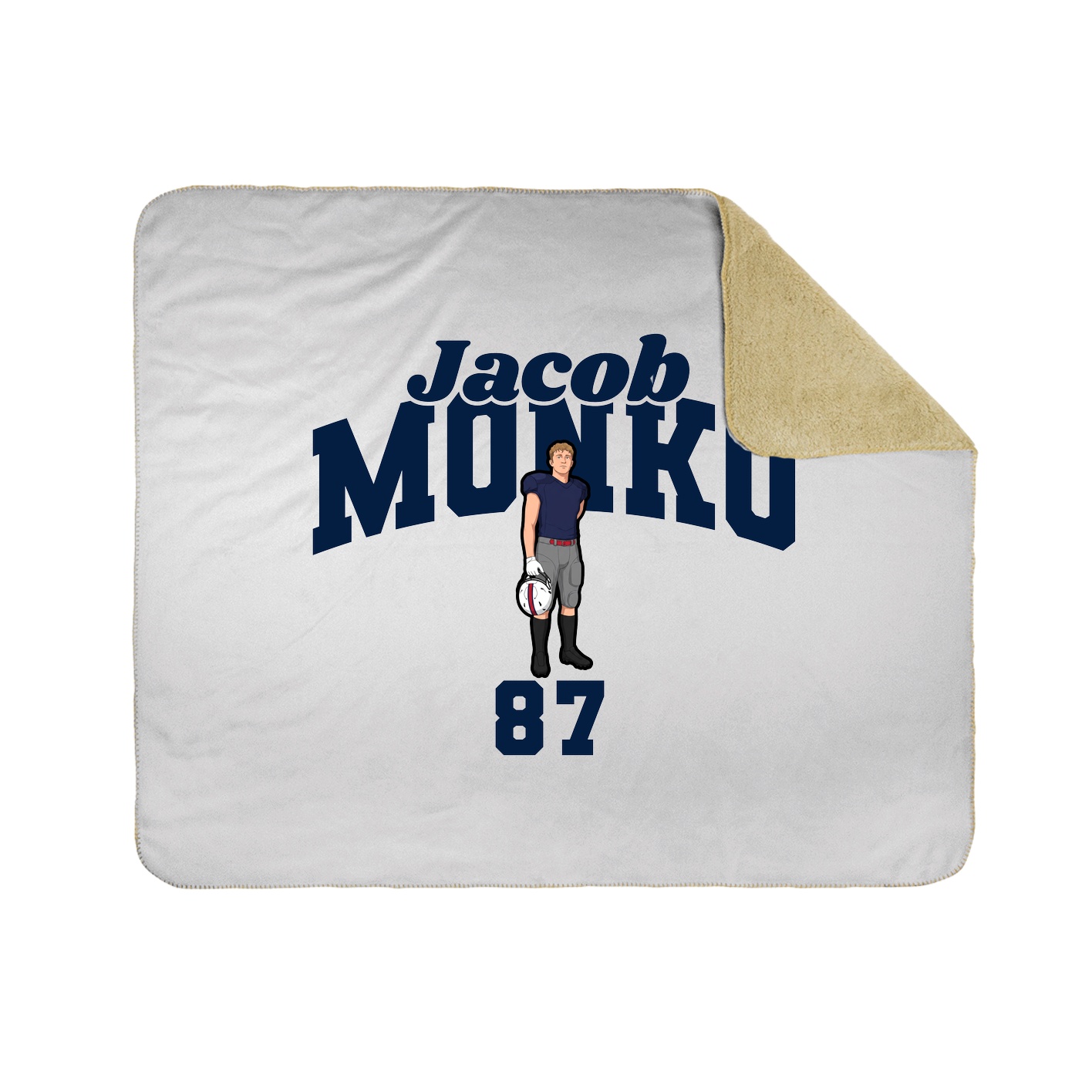 Throw Blanket — Signature Arch in White