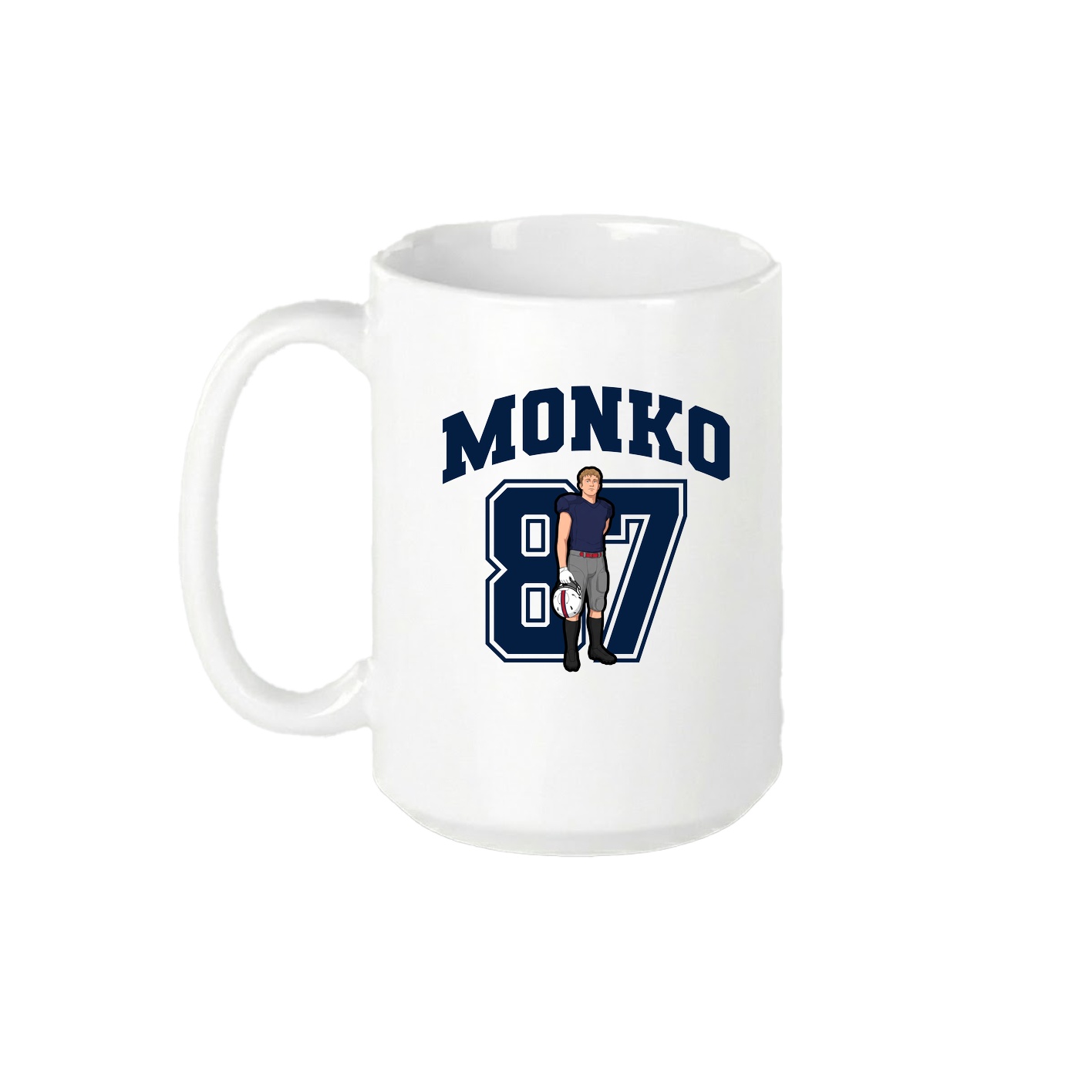 15oz Coffee Mug — Number in White