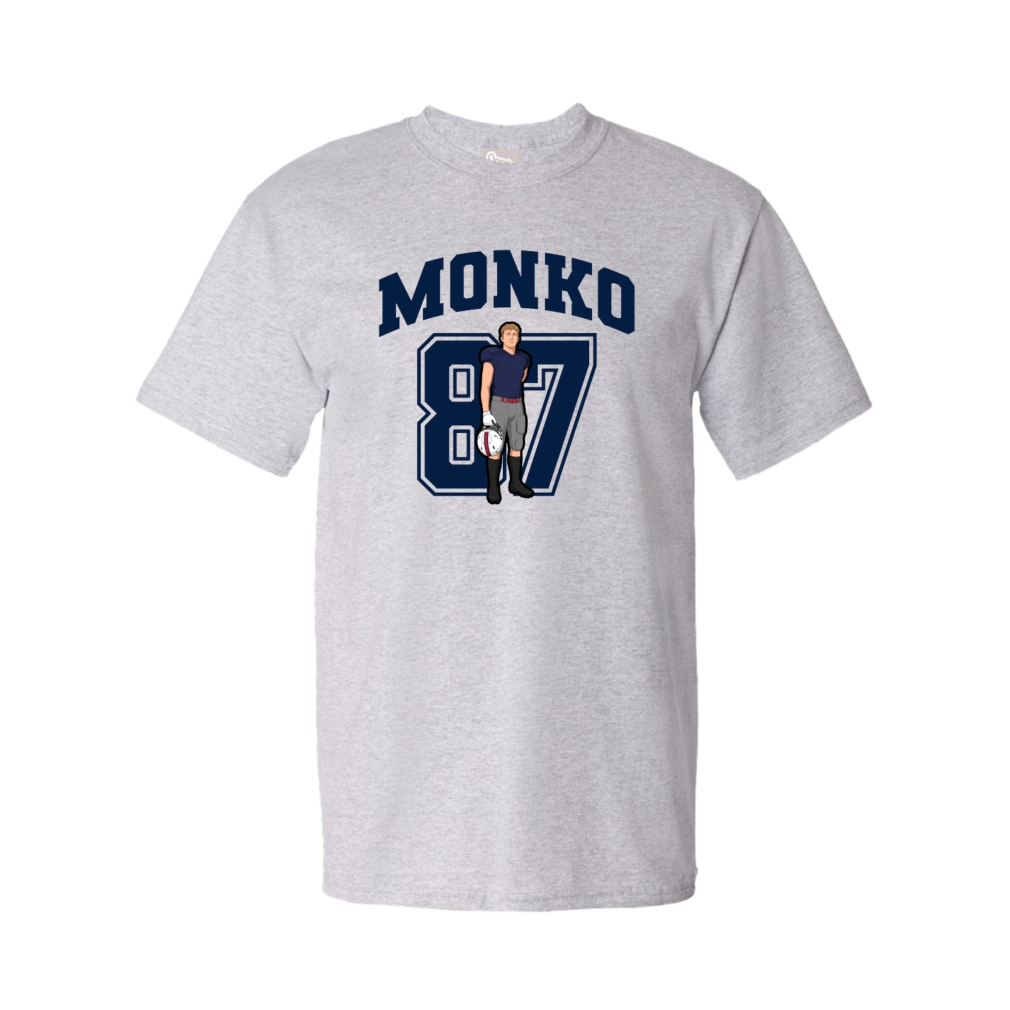 Youth Tee — Number in Grey