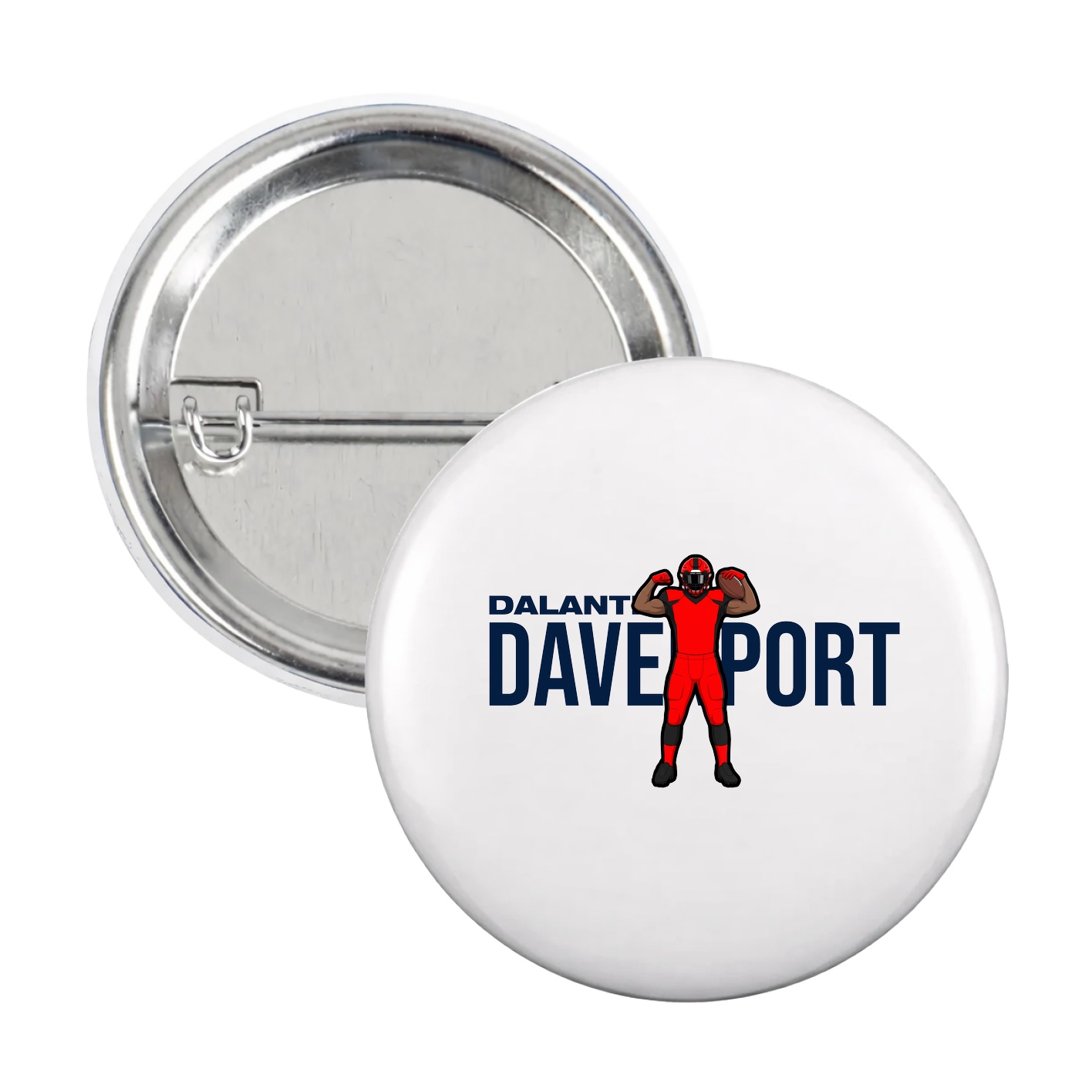 Game Day Button — Player Name in White