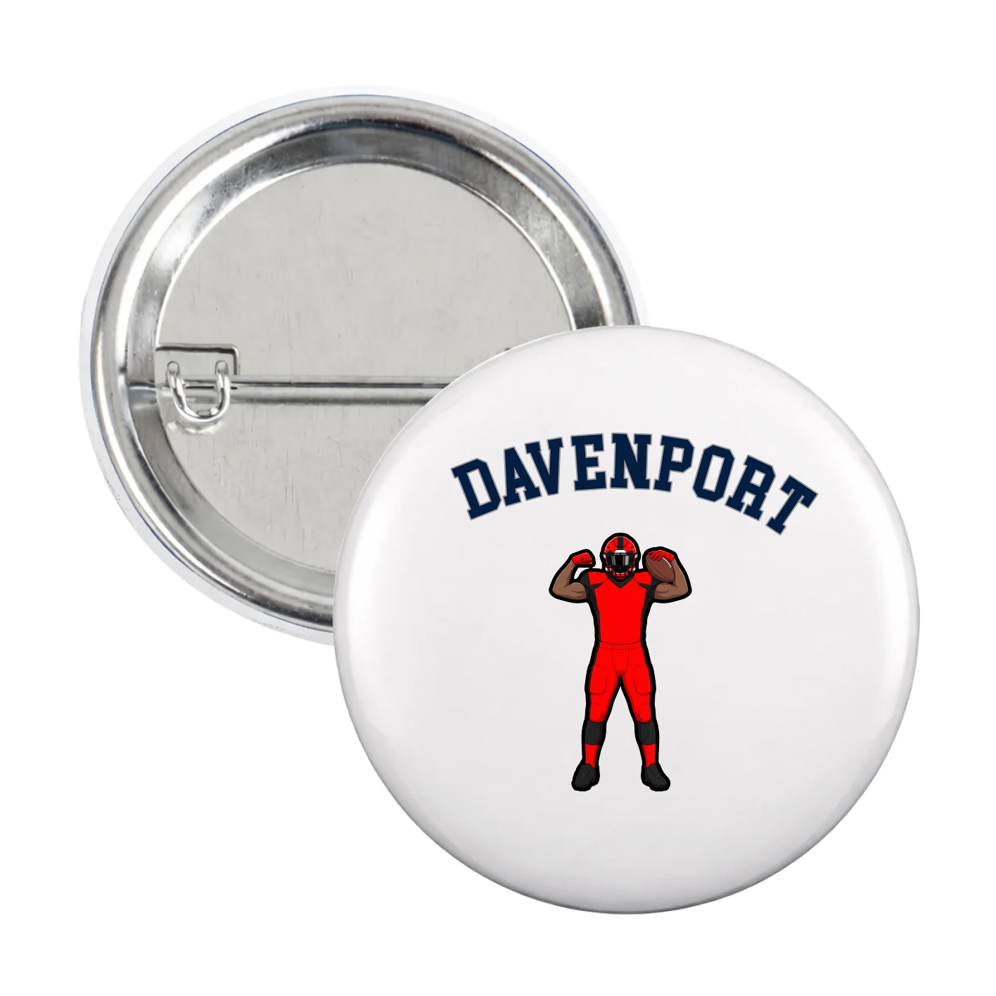 Game Day Button — Shirsey Arch in White