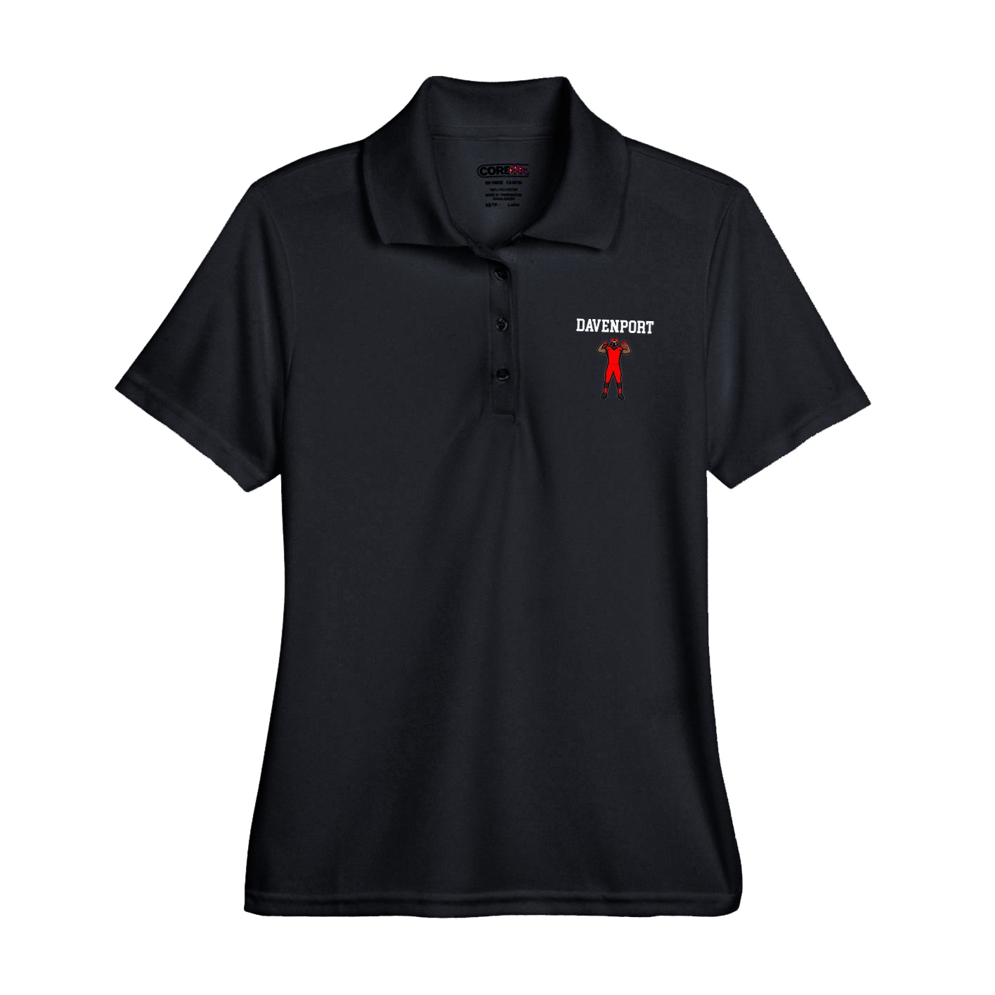 Womens Performance Polo — Shirsey in Black