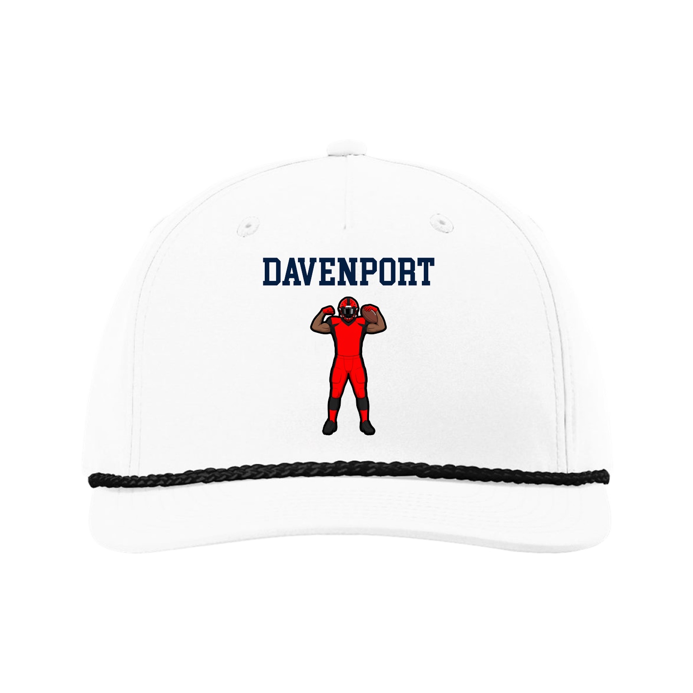 Five-Panel Classic Rope Cap — Shirsey in White