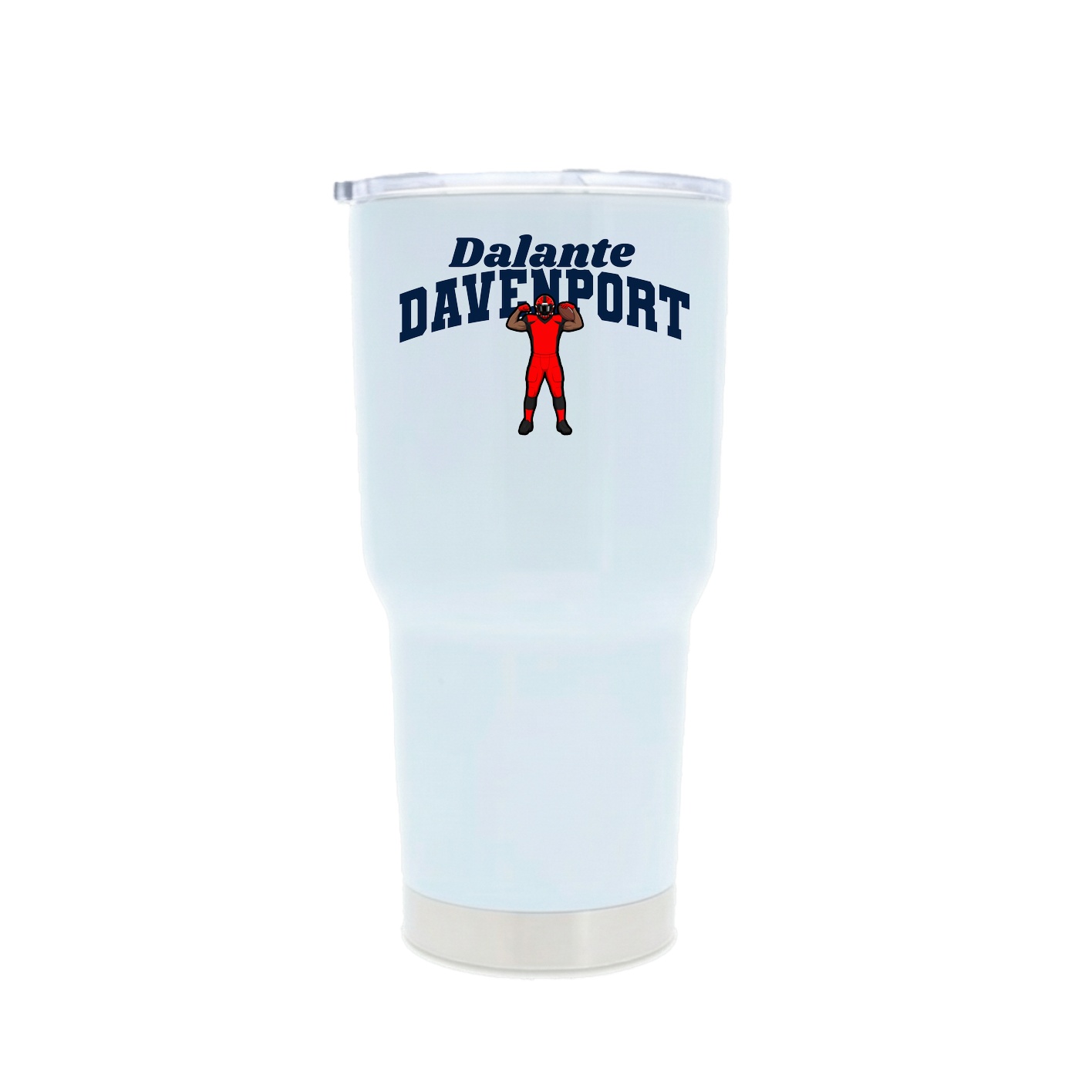 30oz Stainless Steel Tumbler — Signature Arch in White