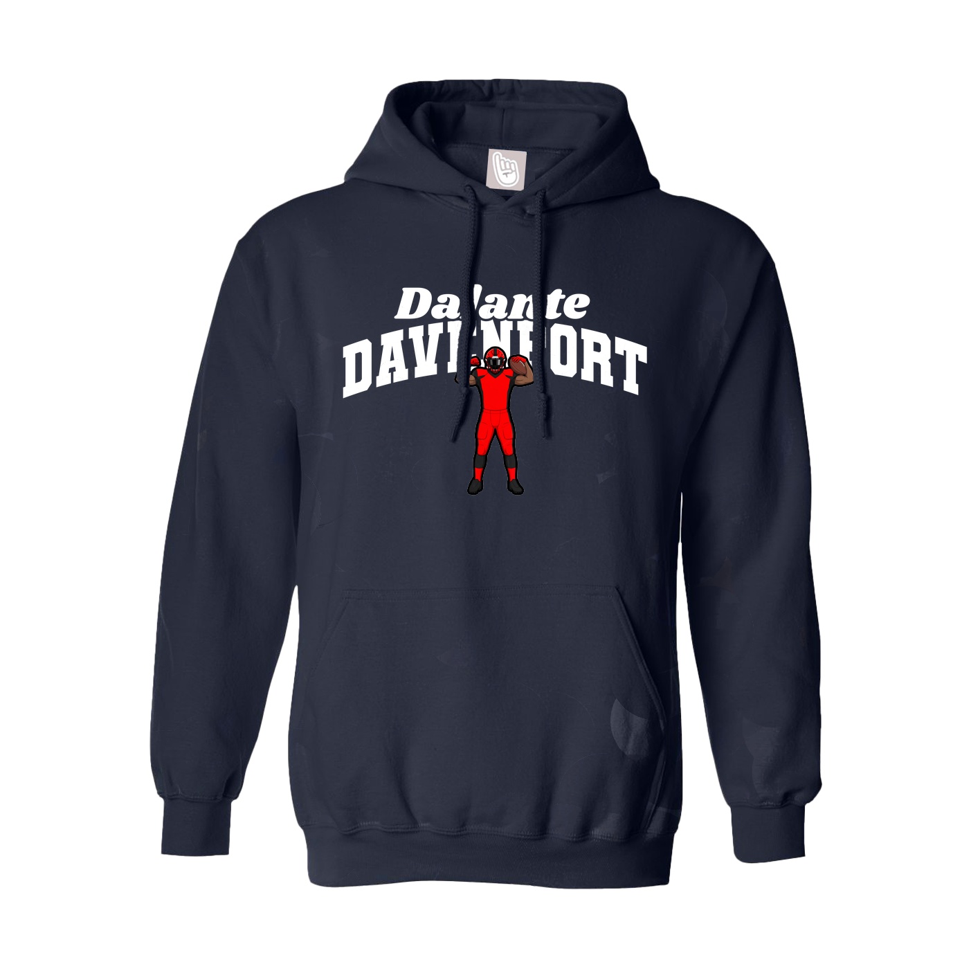 Youth Hoodie — Signature Arch in Navy