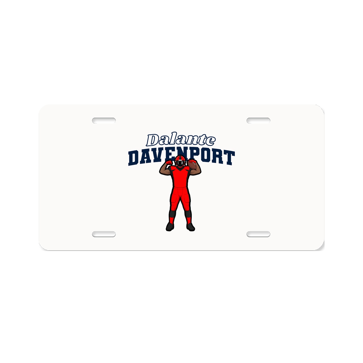 License Plate — Name Arch in Classic