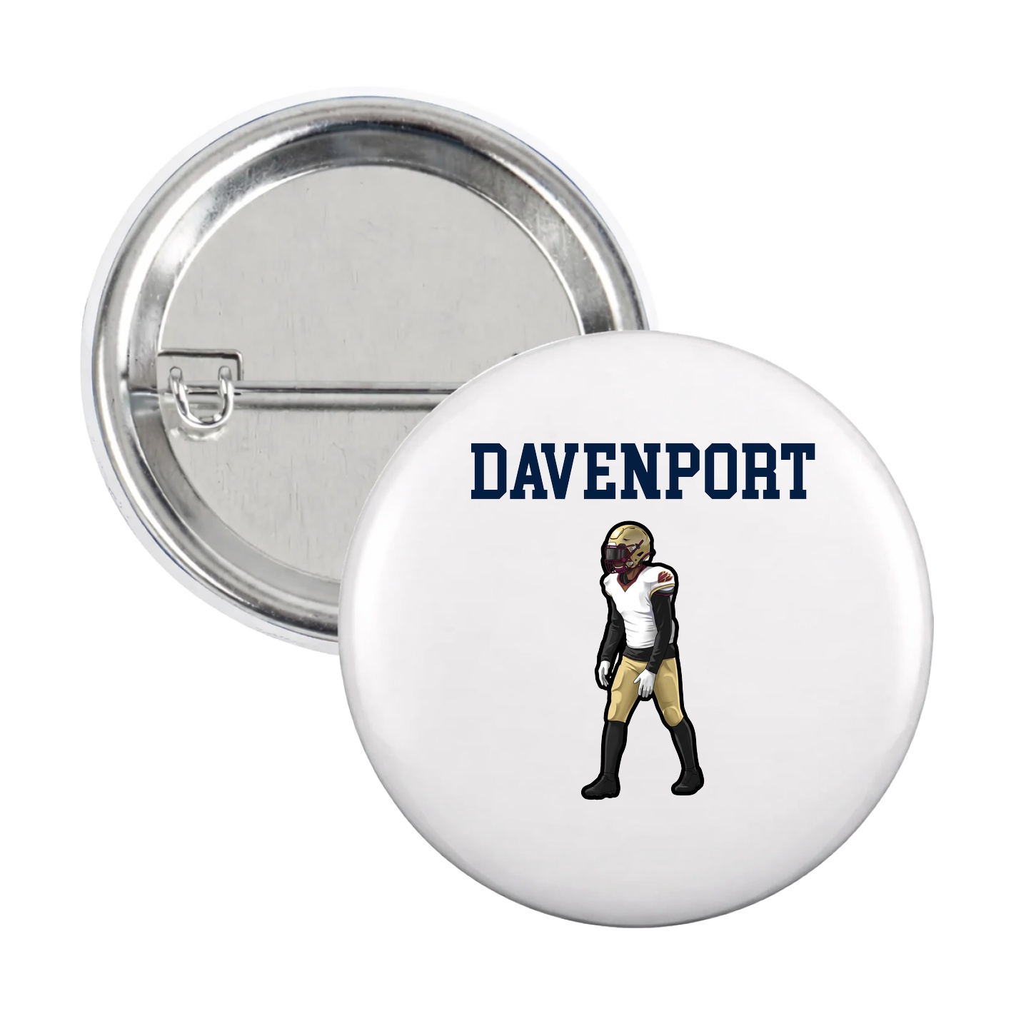 Game Day Button — Shirsey in White