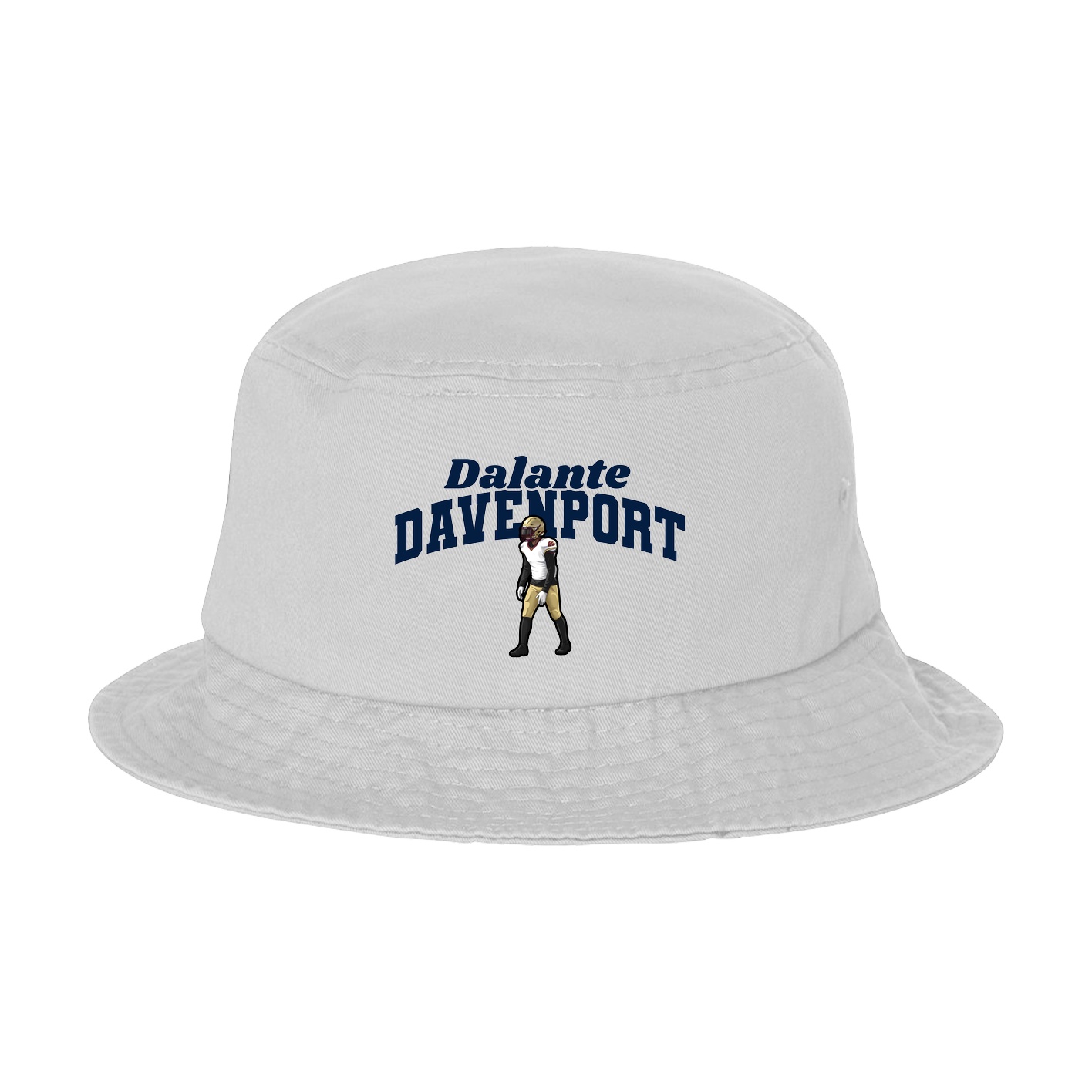 Bucket Cap — Signature Arch in White