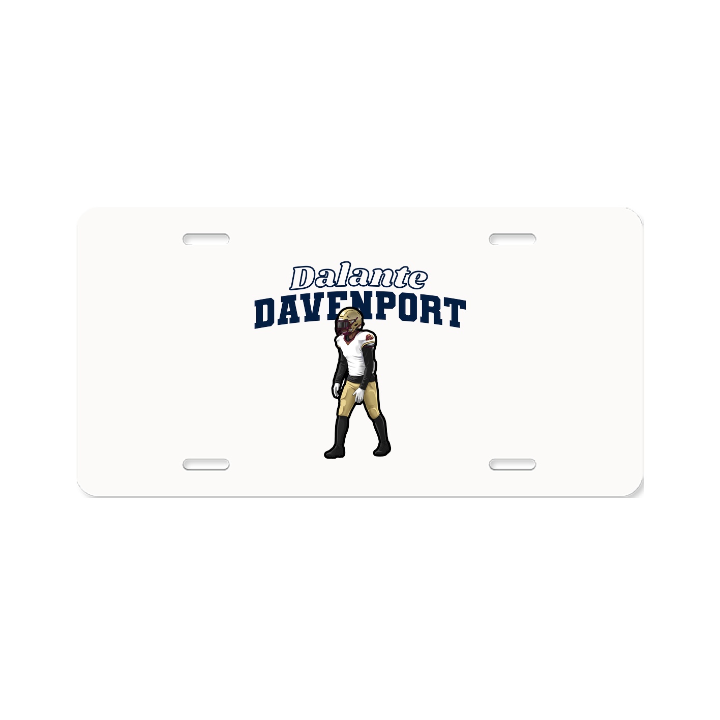 License Plate — Name Arch in Classic