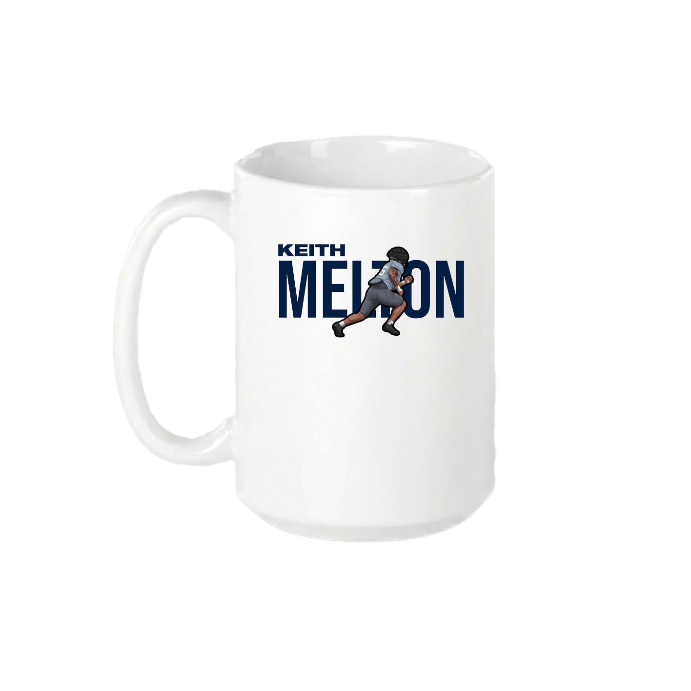15oz Coffee Mug — Player Name in White