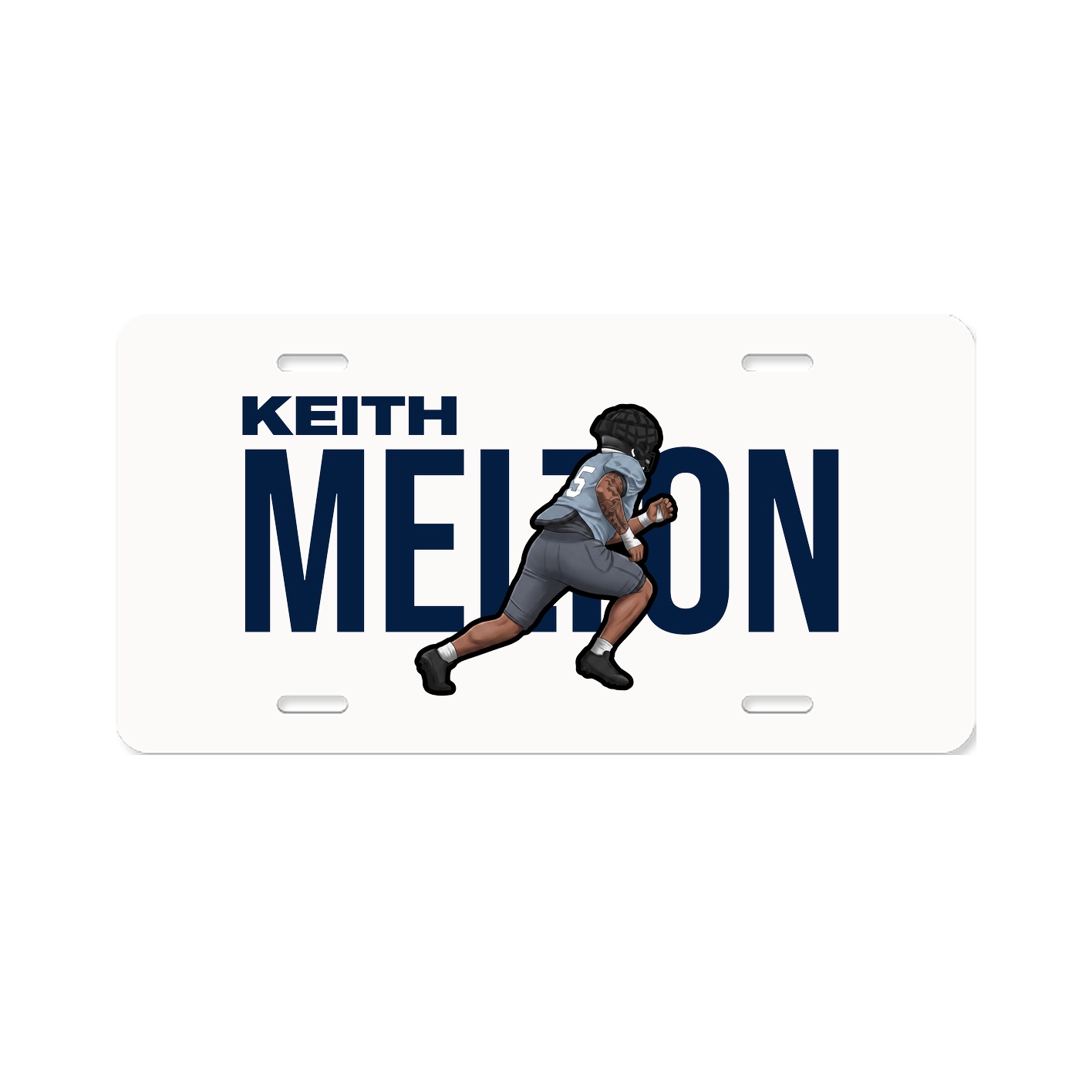 License Plate — Player Name in Classic