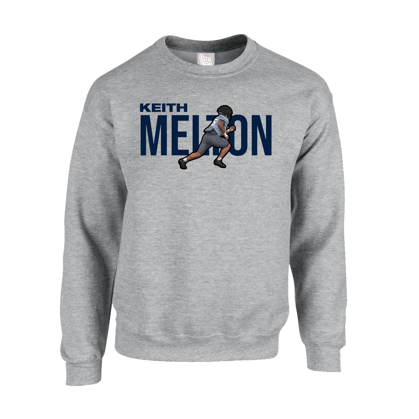 Fleece Crew — Player Name in Grey