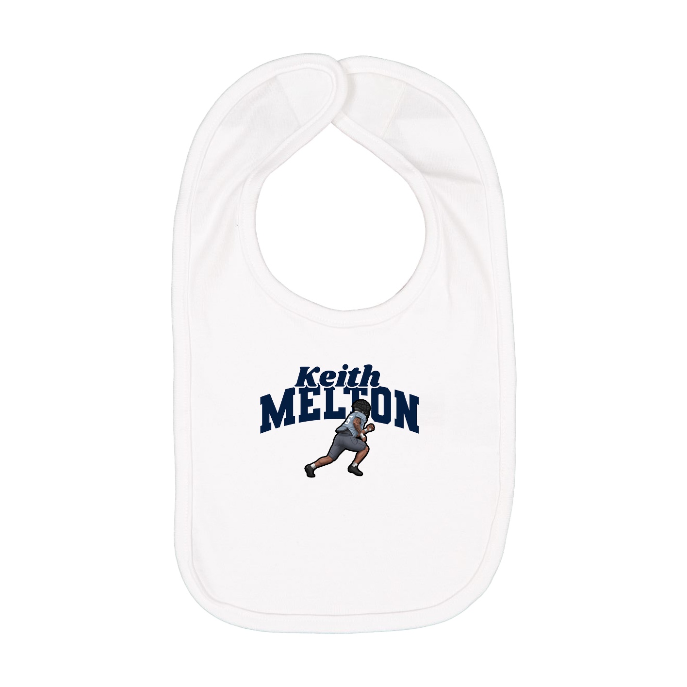 Infant Bib — Signature Arch in White