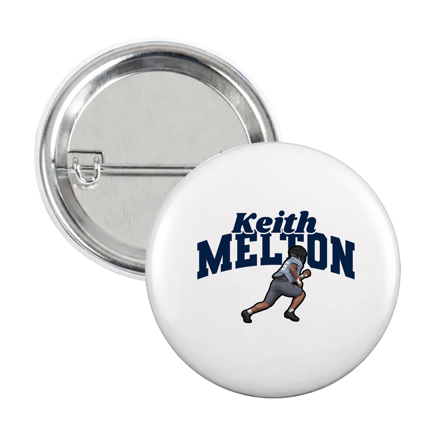 Game Day Button — Signature Arch in White