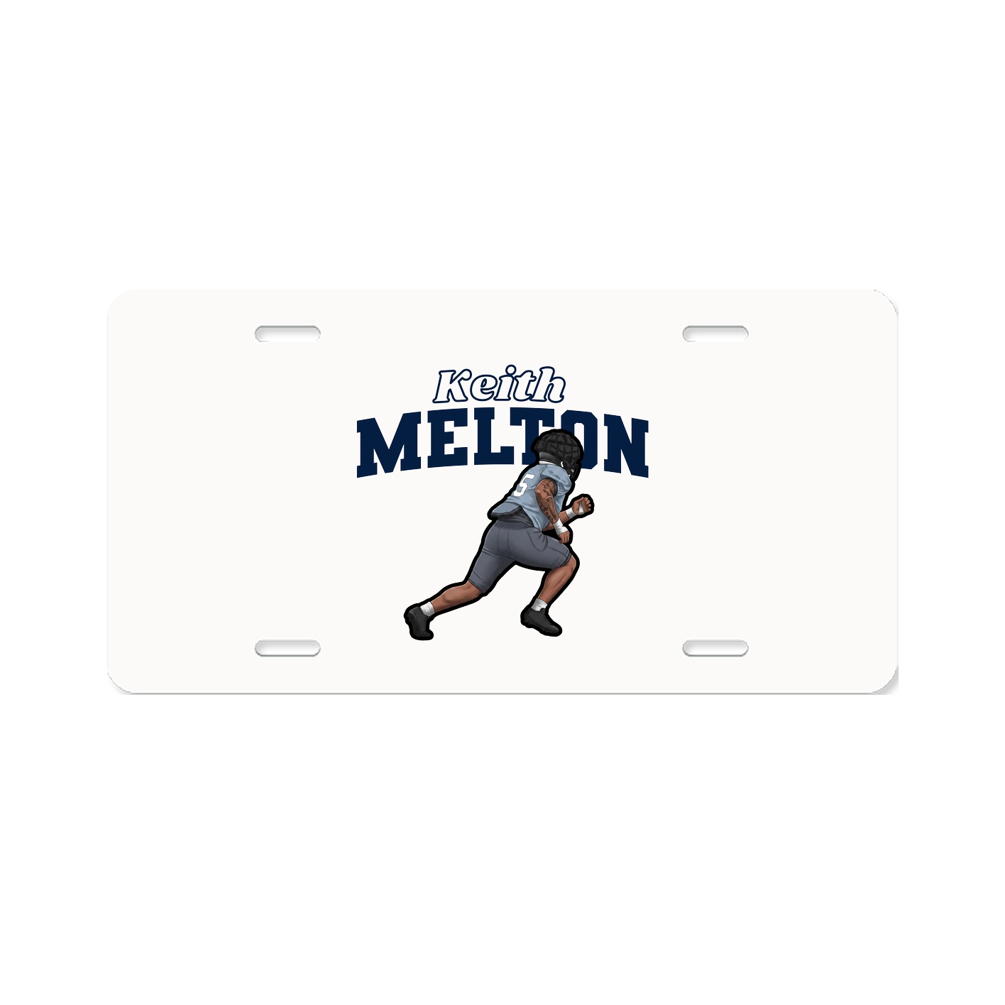 License Plate — Name Arch in Classic