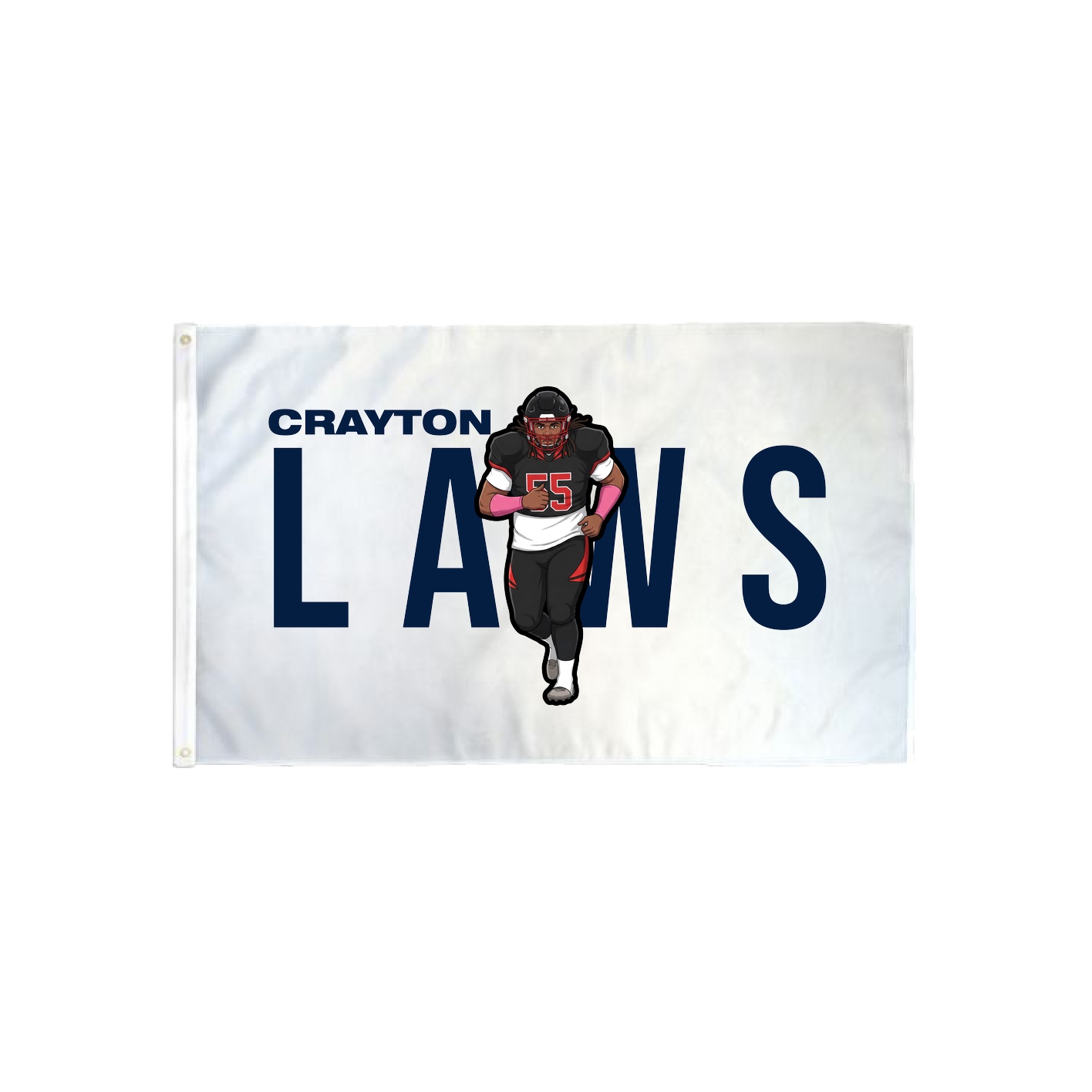 3x5 Flag — Player Name in Classic