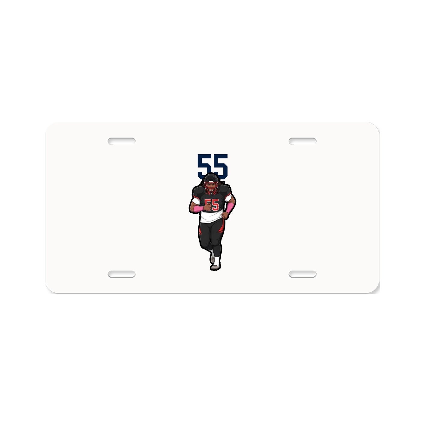 License Plate — Number Top in Classic