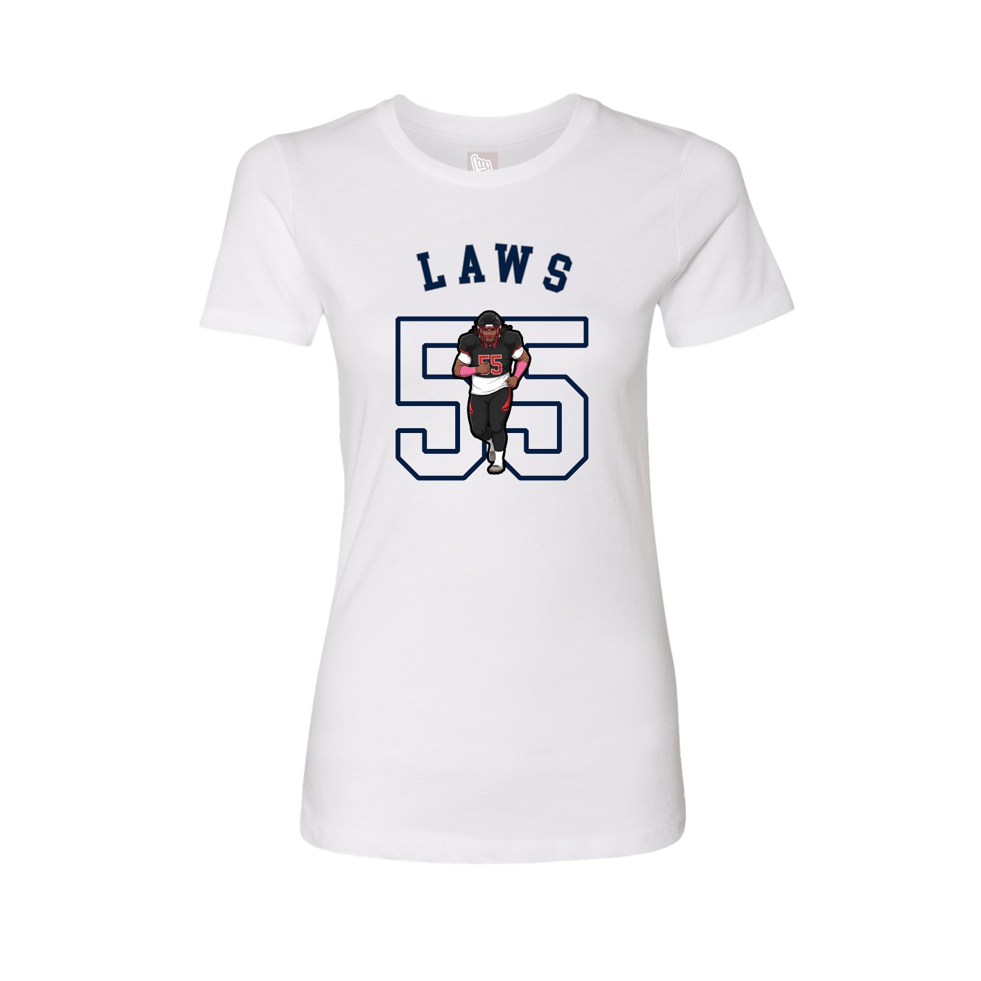 Fitted Women's Tee — Shirsey Arch in White