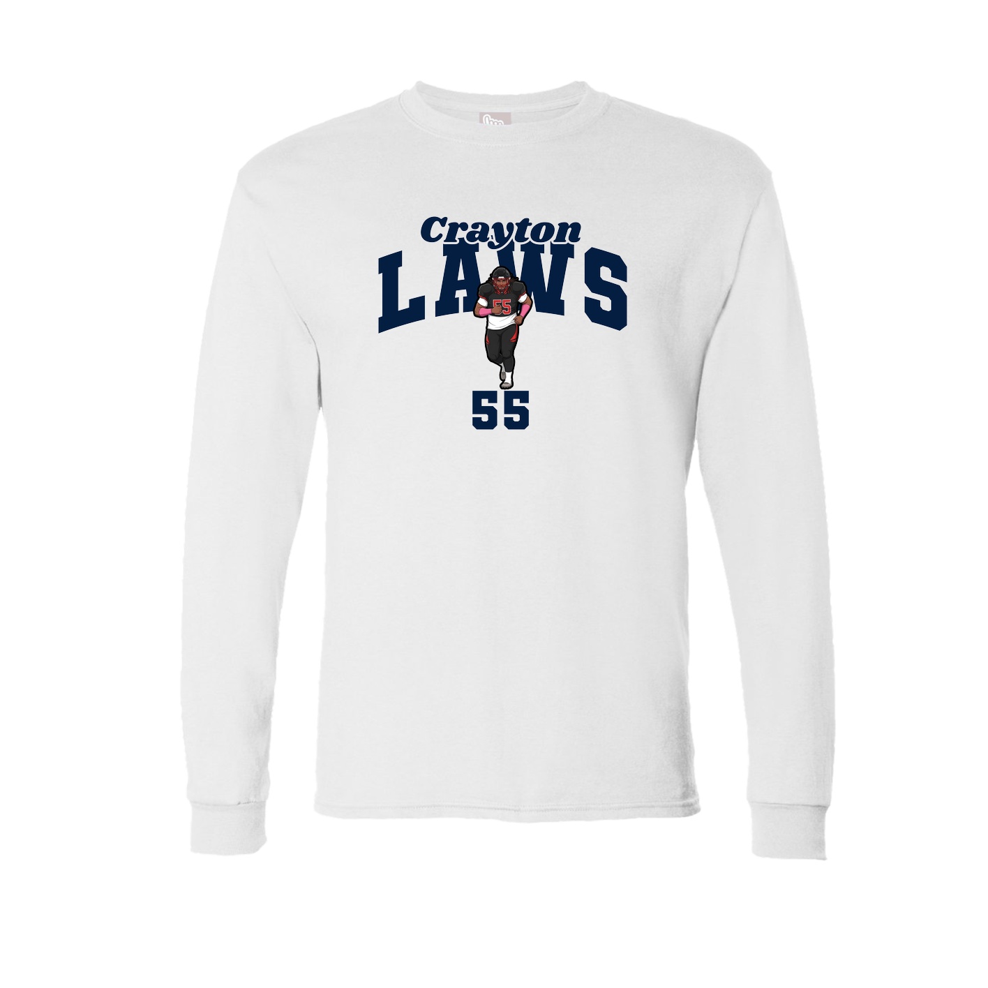 Long Sleeve Tee — Signature Arch in White