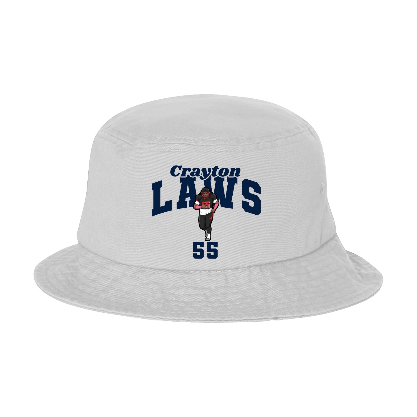 Bucket Cap — Signature Arch in White