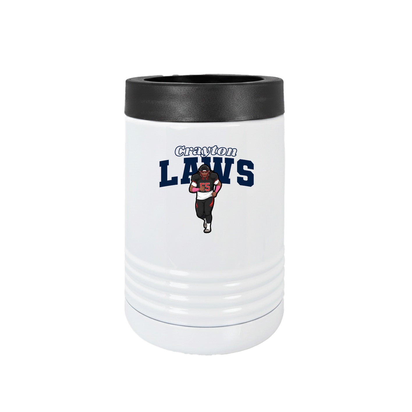 Beverage Holder — Name Arch in White